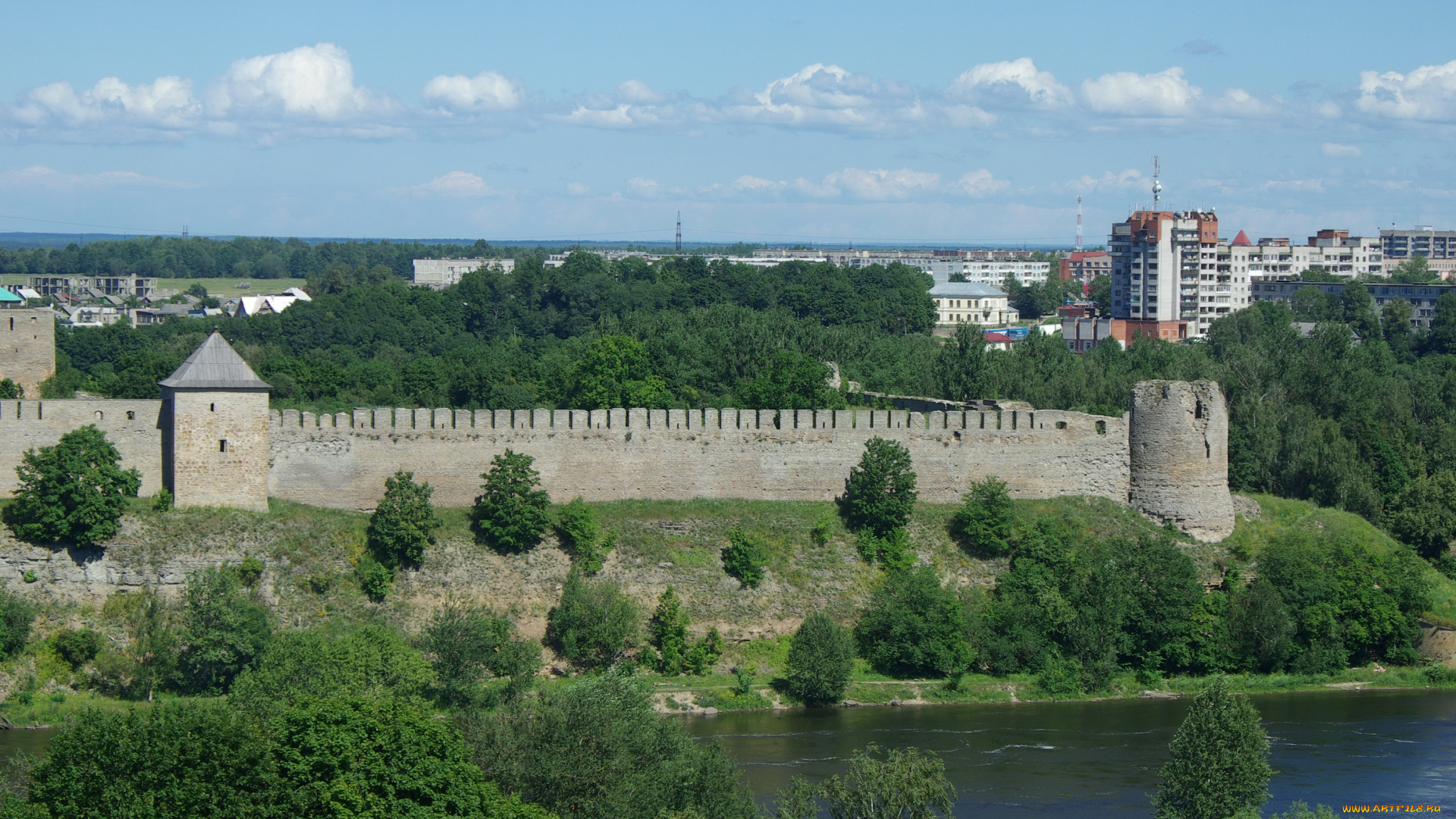ивангородская, крепость, города, дворцы, замки, крепости, история, река