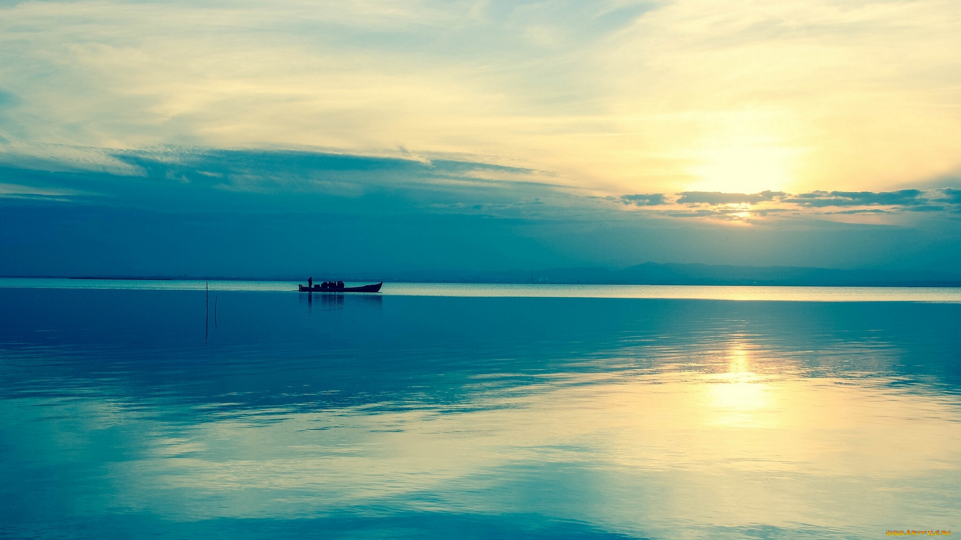 корабли, лодки, шлюпки, пейзаж, закат, море