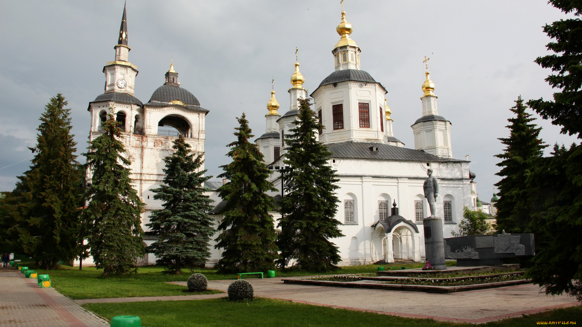 великий, устюг, соборное, дворище, города, православные, церкви, монастыри, ландшафт, храмы