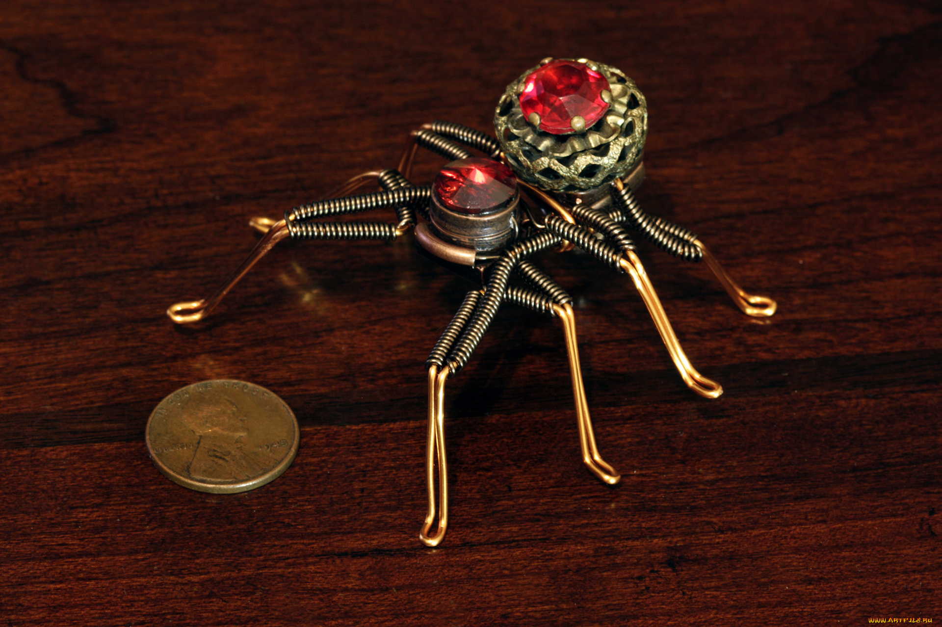 разное, ремесла, поделки, рукоделие, паук, монета