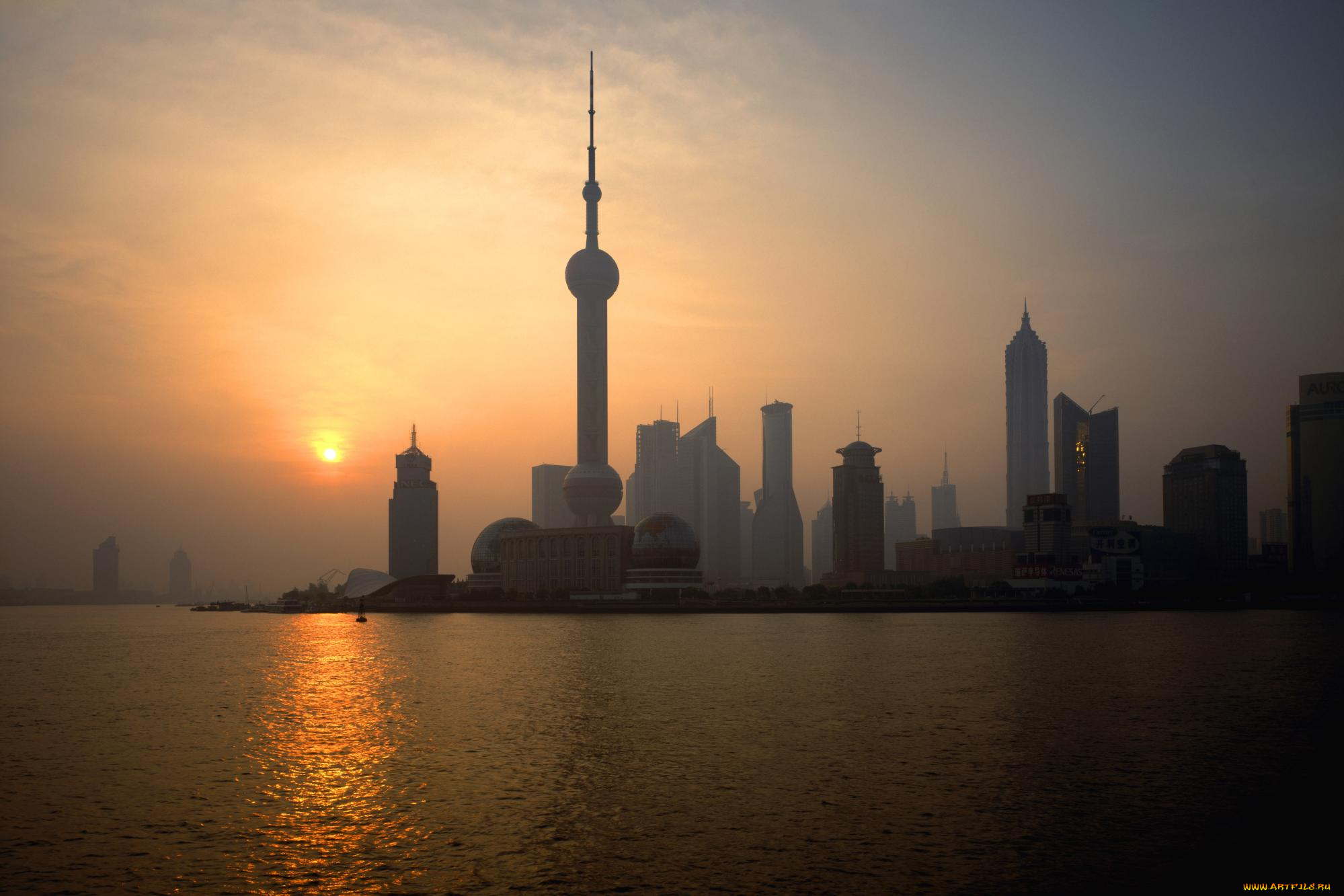 шанхай, города, китай, архитектура, сооружения