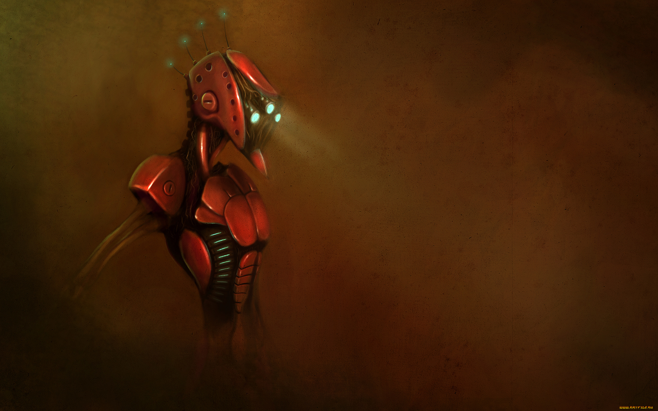 фэнтези, роботы, киборги, механизмы, антенна