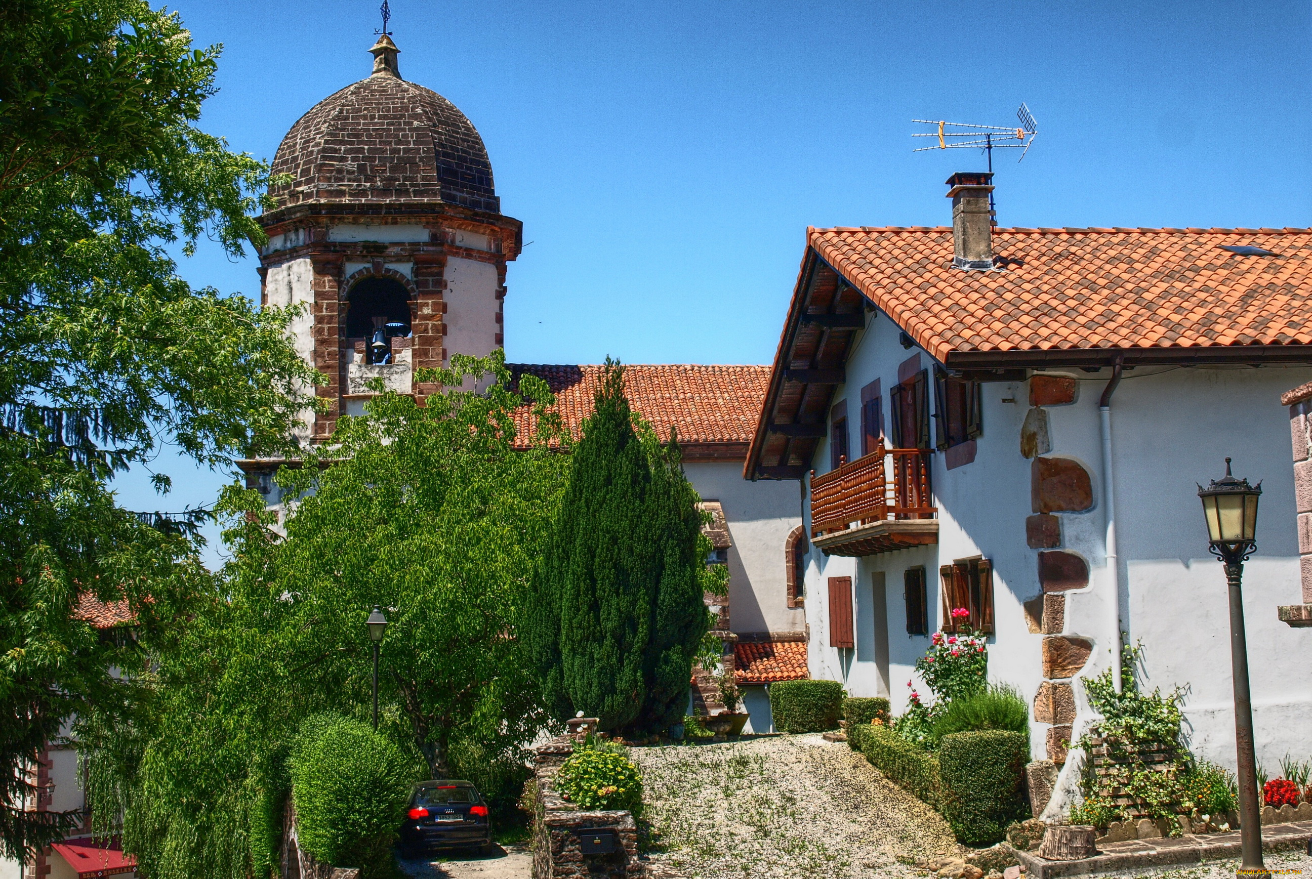 испания, наварра, города, улицы, площади, набережные, дома, деревья, улица