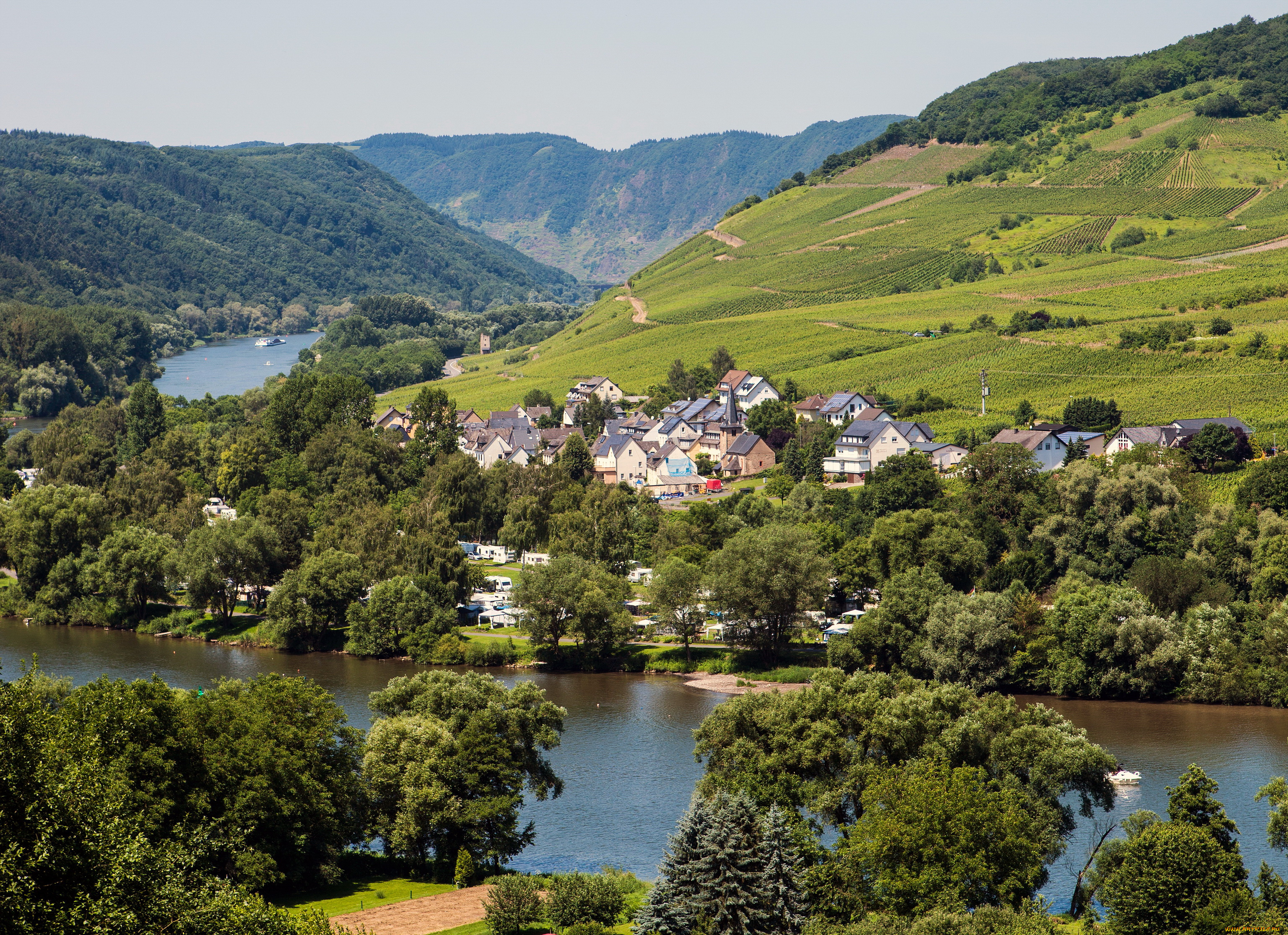 германия, зенхайм, города, пейзажи, пейзаж, дома, река