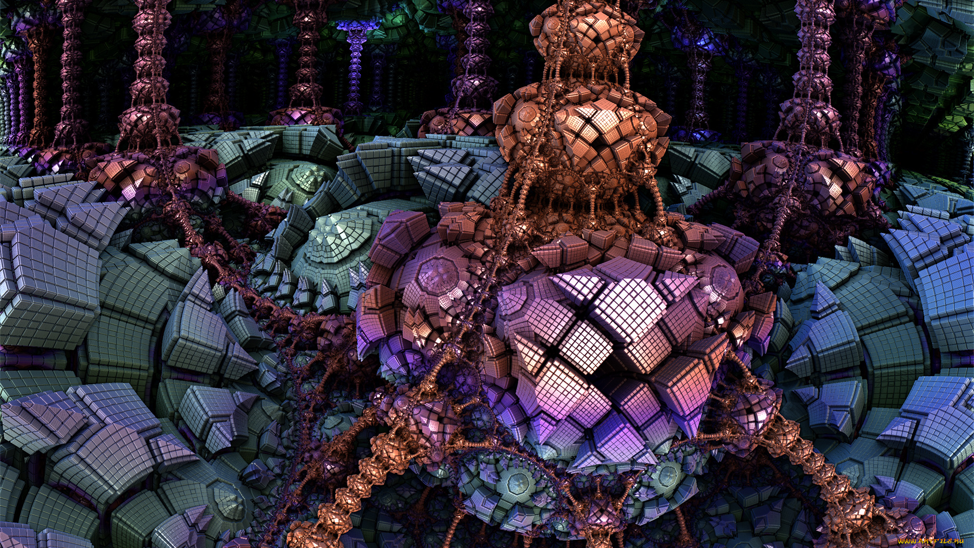 3д, графика, фракталы, , fractal, цвета, фон, узор