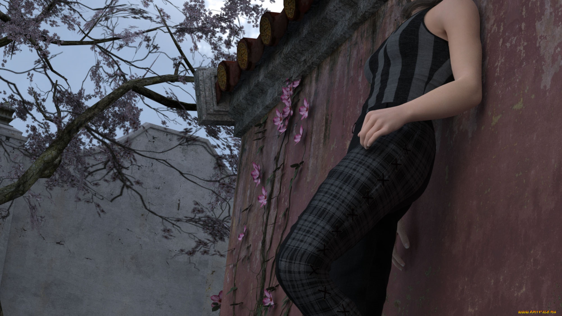 3д, графика, люди, , people, взгляд, девушка