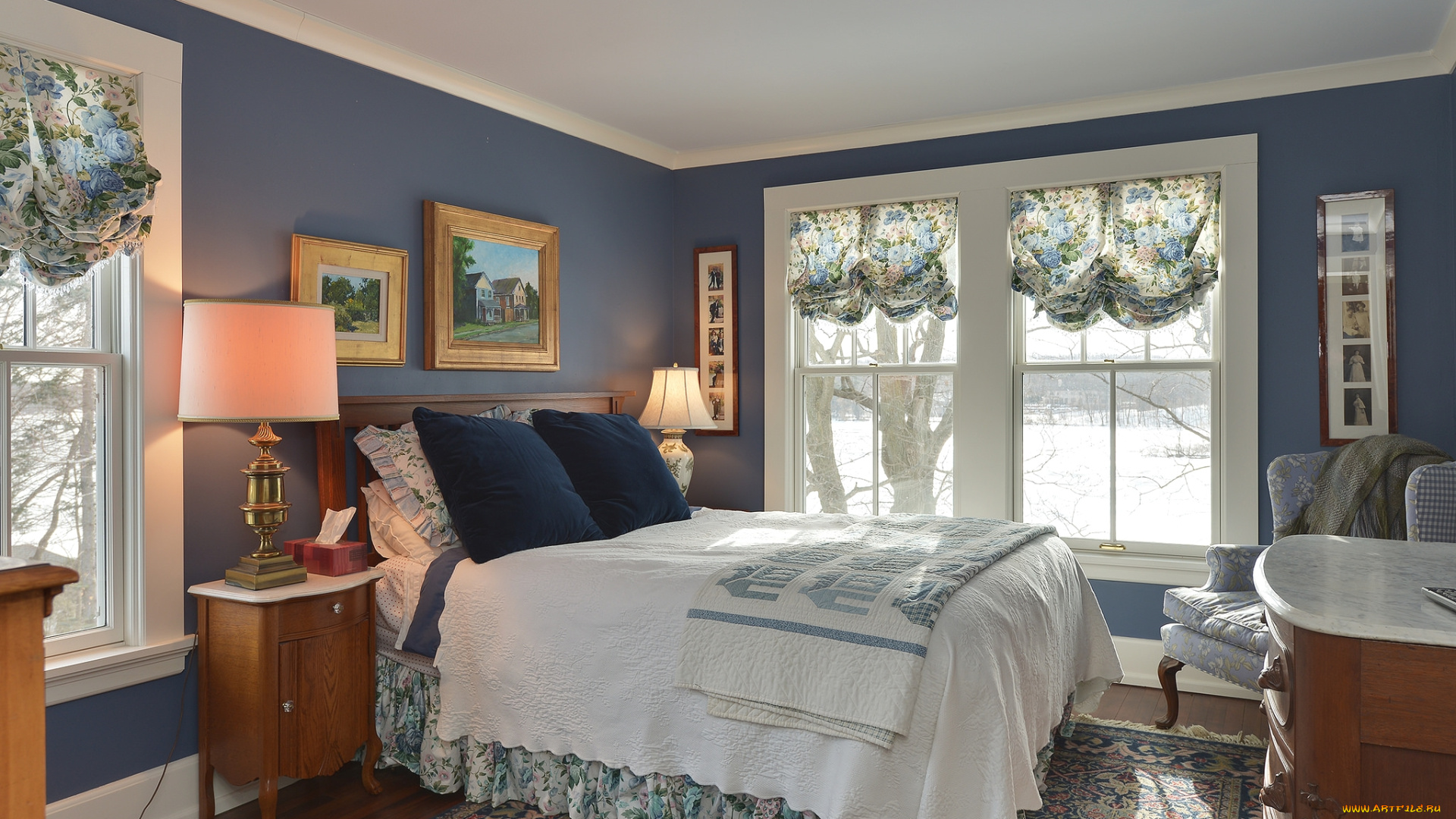 интерьер, мебель, кровать