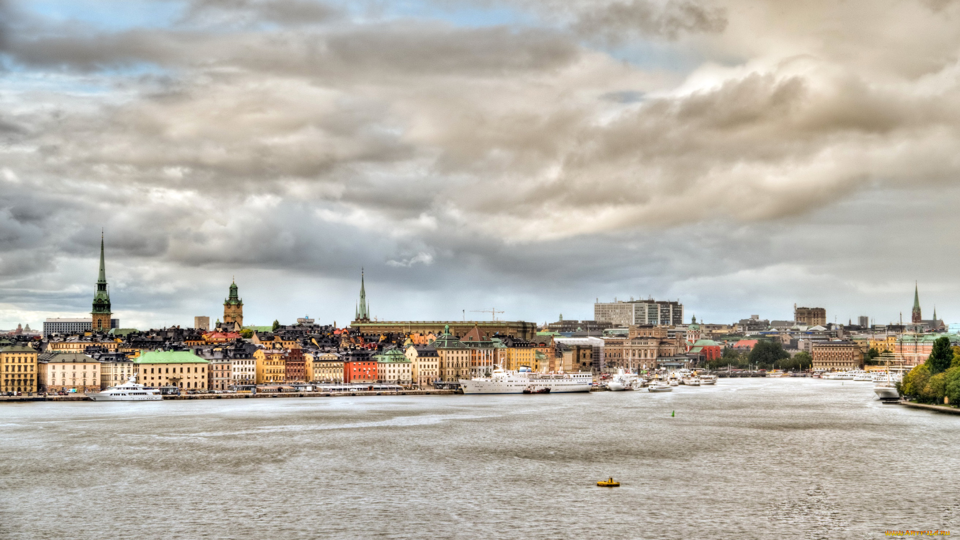 стокгольм, города, стокгольм, , швеция, побережье, река, дома
