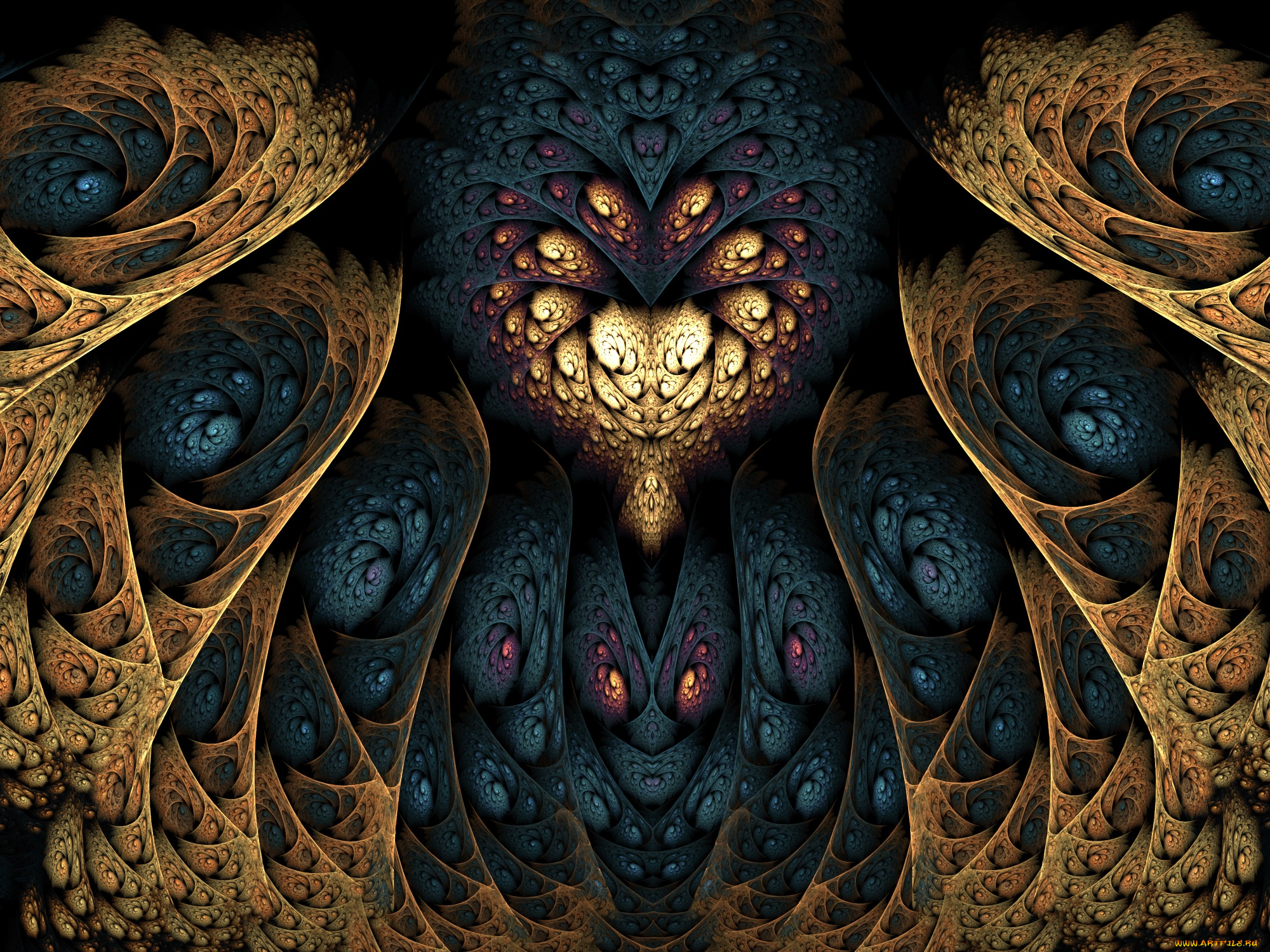 3д, графика, фракталы, , fractal, цвета, фон, узор