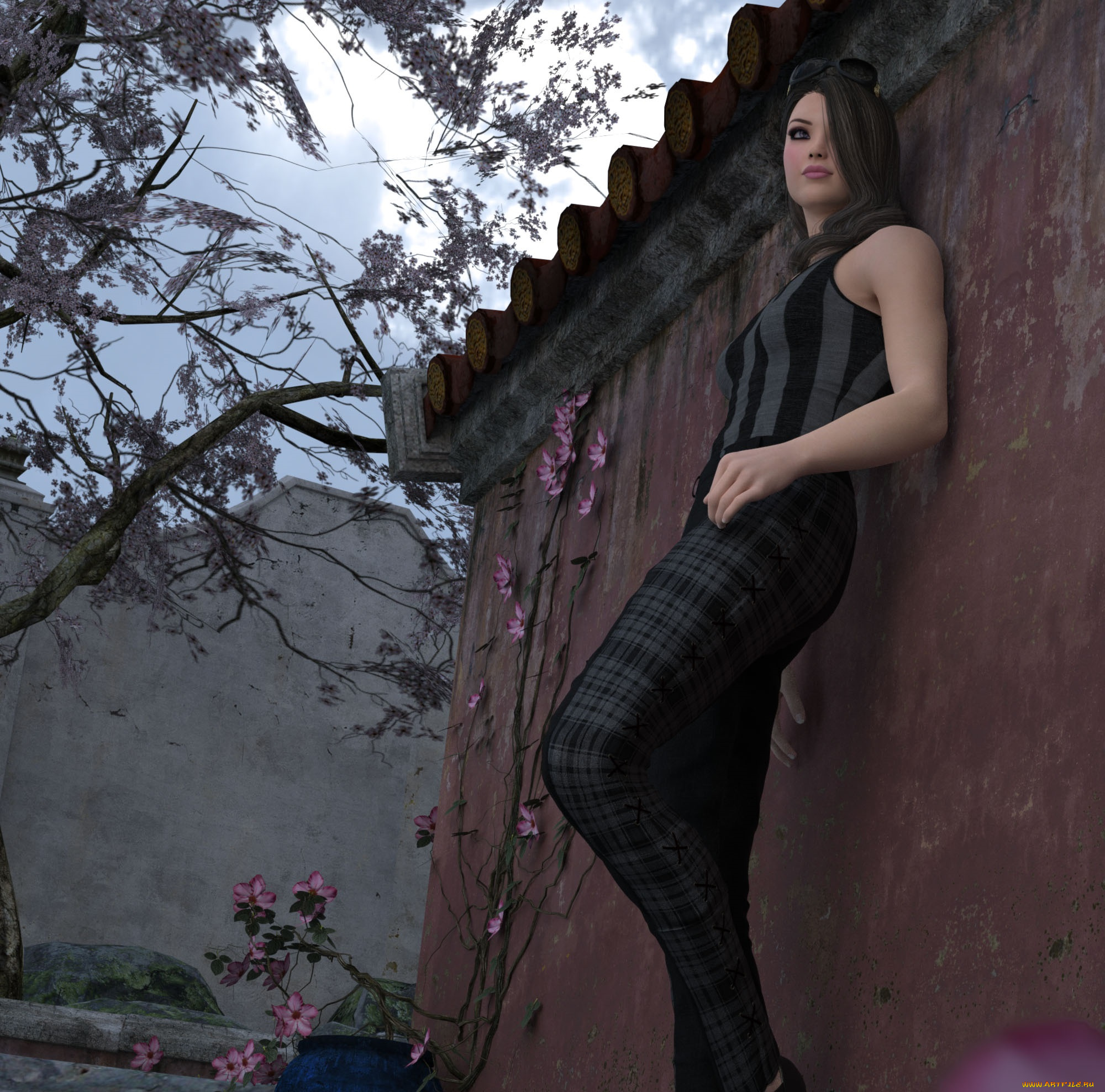 3д, графика, люди, , people, взгляд, девушка