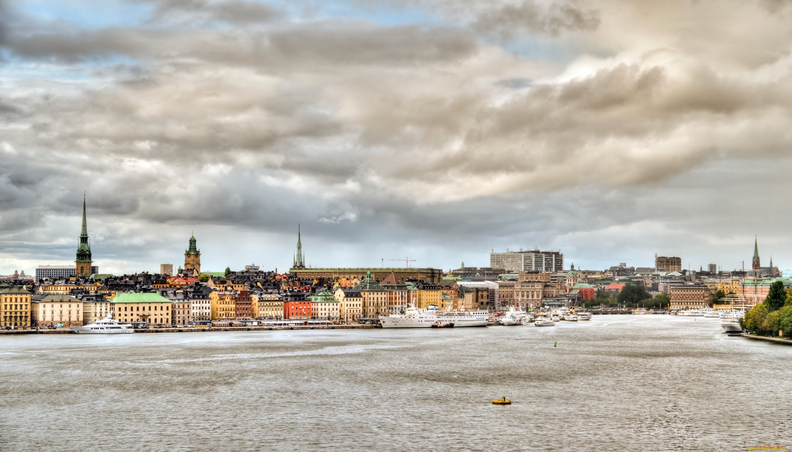 стокгольм, города, стокгольм, , швеция, побережье, река, дома