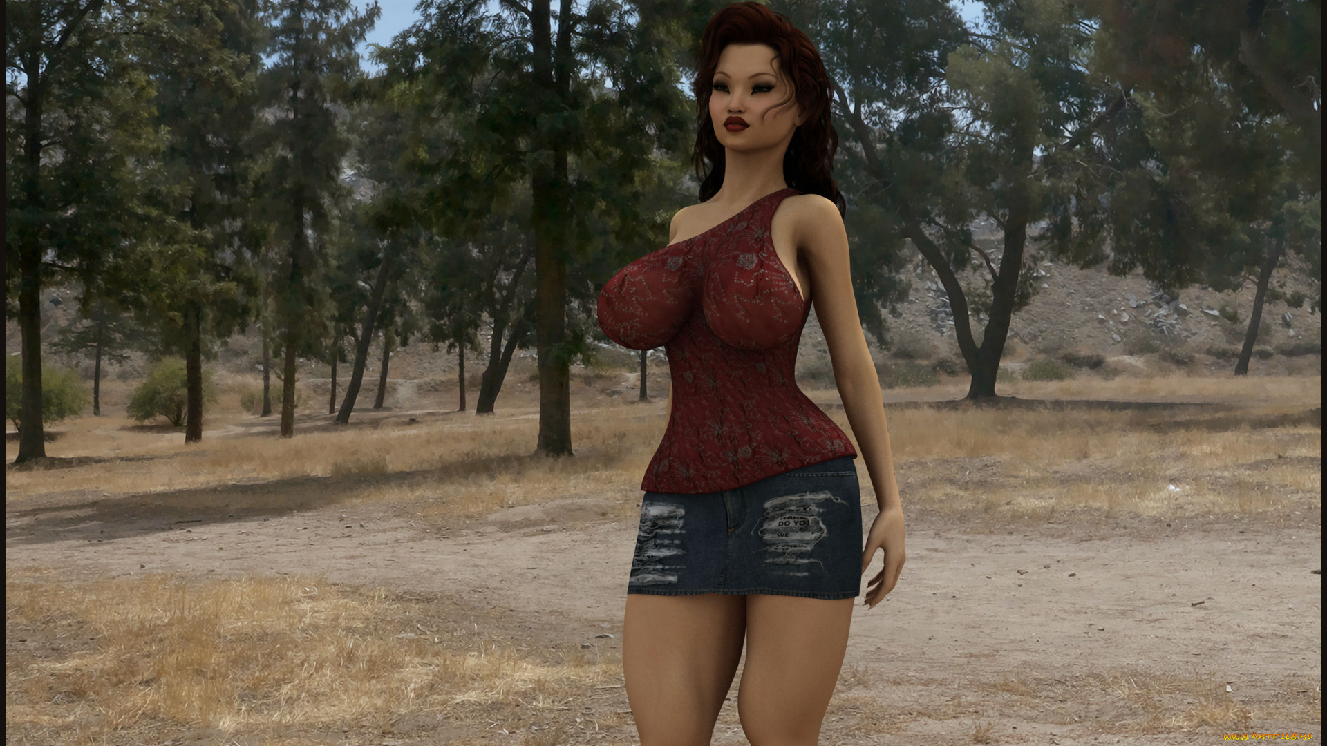 3д, графика, люди, , people, девушка, взгляд, фон