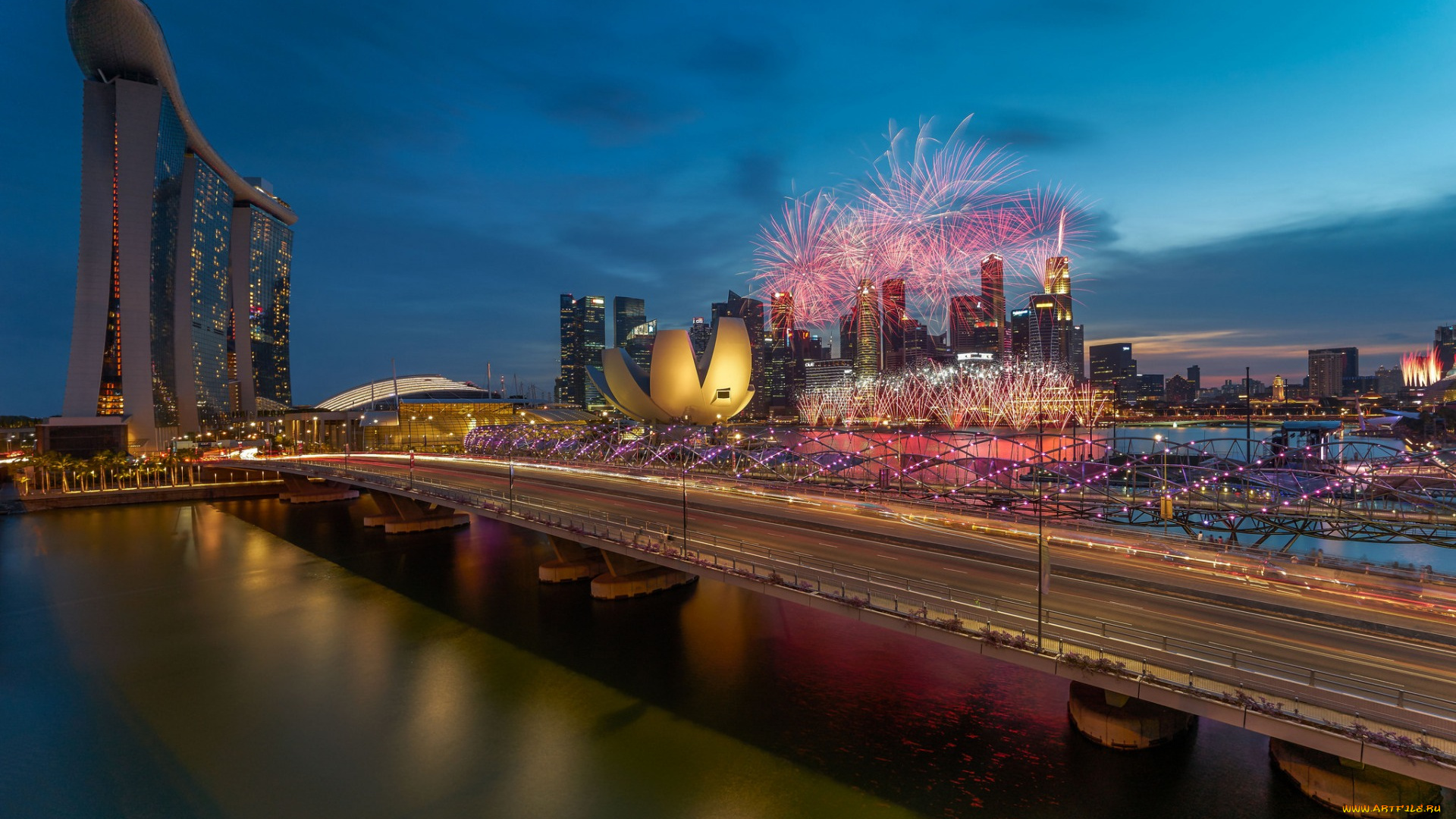 города, сингапур, , сингапур, singapore, national, day, город, ночь, праздник