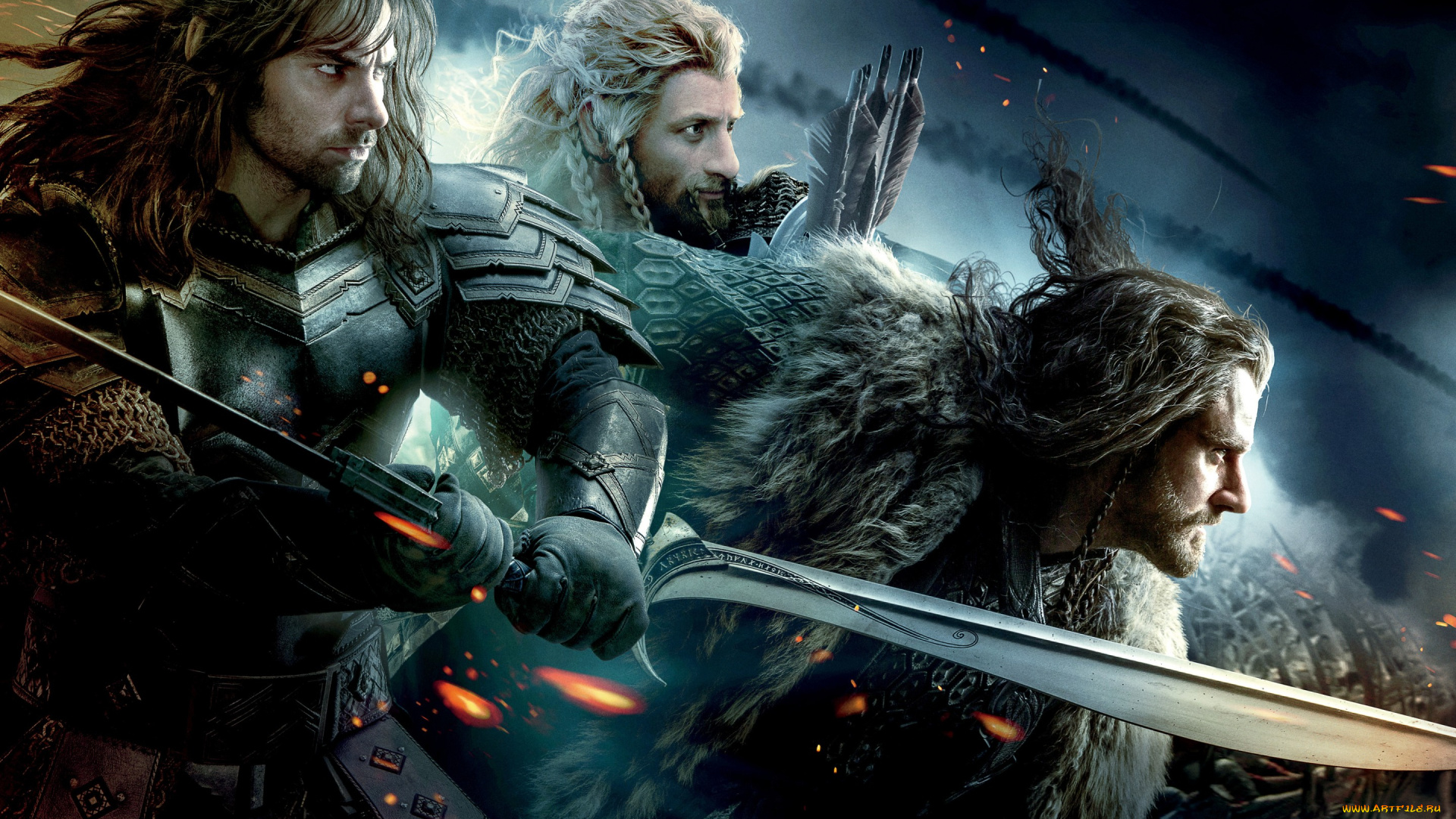 кино, фильмы, the, hobbit, , the, battle, of, the, five, armies, хоббит, гномы, война, клинки, доспехи