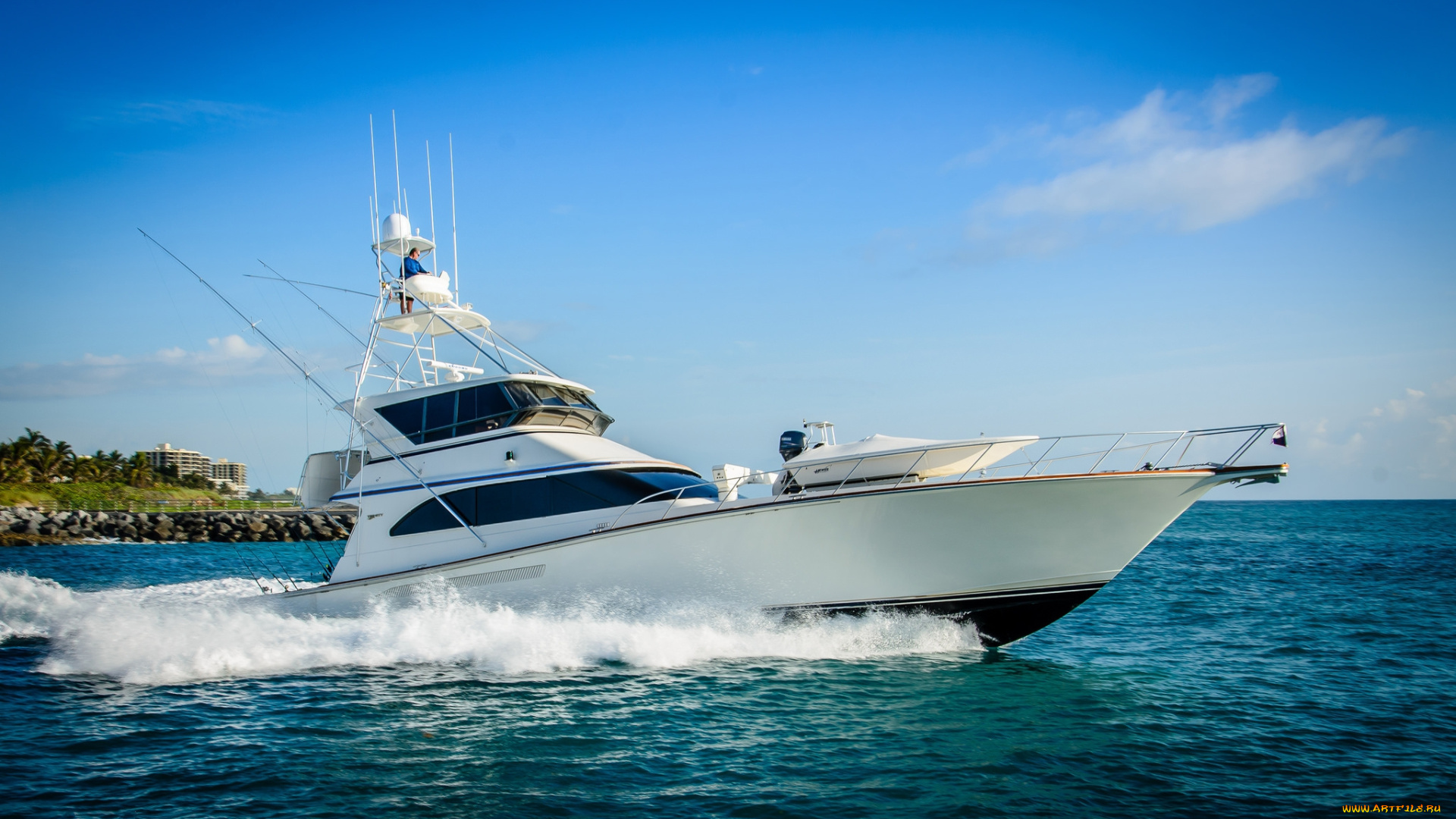 корабли, Яхты, яхта, тропики, океан