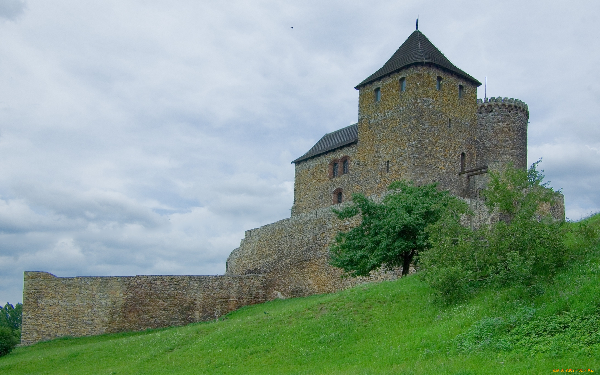 города, замки, польши, замок, бендзин