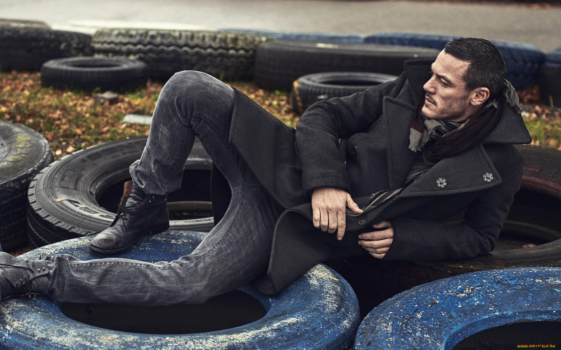 мужчины, luke, evans, шины, мужчина, luke, evans, люк, эванс, пальто