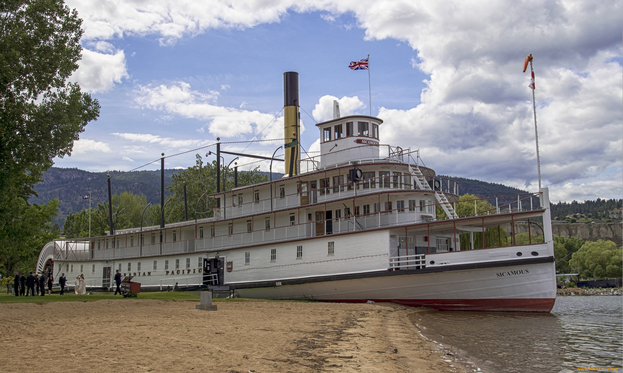 sicamous, корабли, пароходы, пароход, колесный