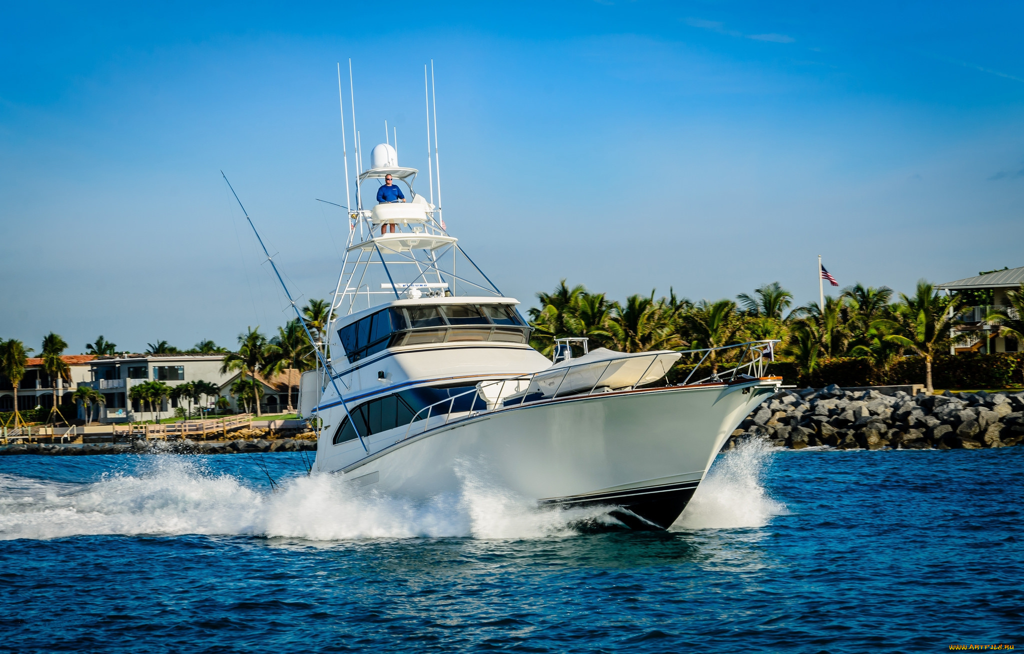 корабли, Яхты, океан, яхта, тропики