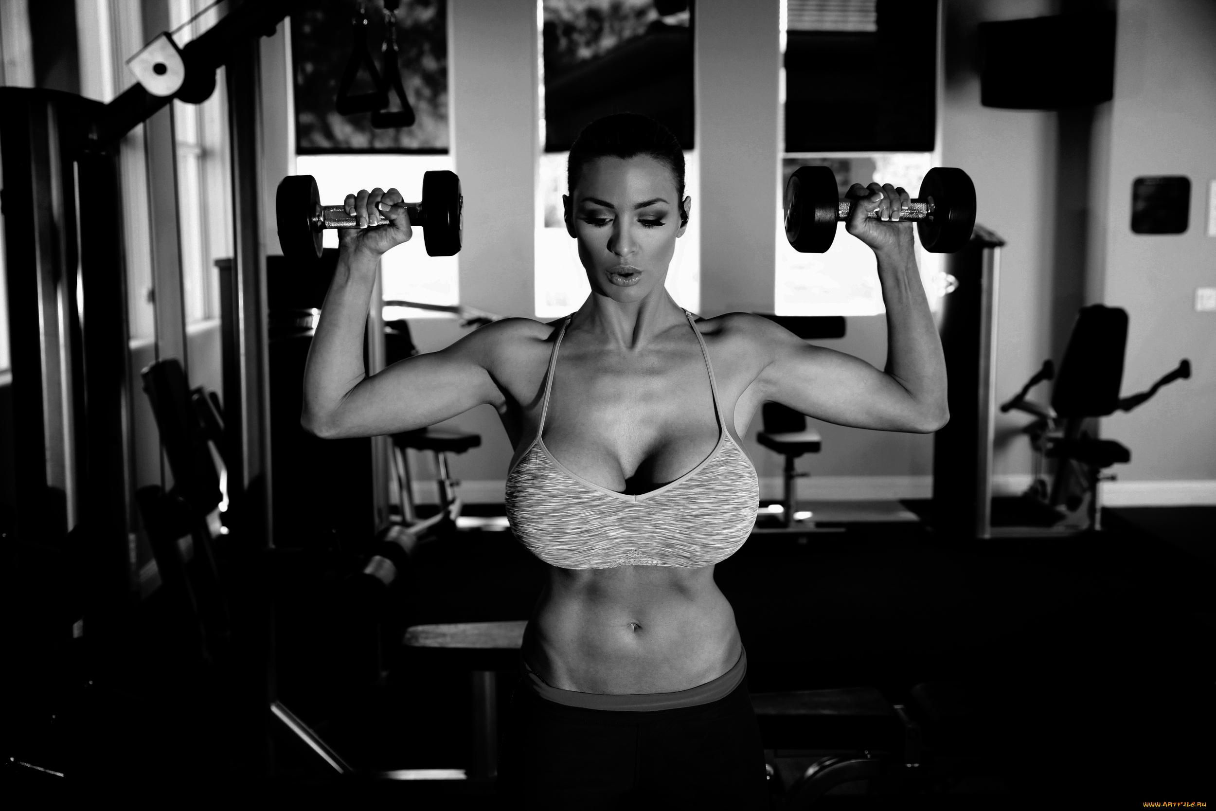 девушки, jordan, carver, jordan, carver, девушка, блондинка, фигура, тело, грудь, фитнес, гантели, тренировки, спортзал