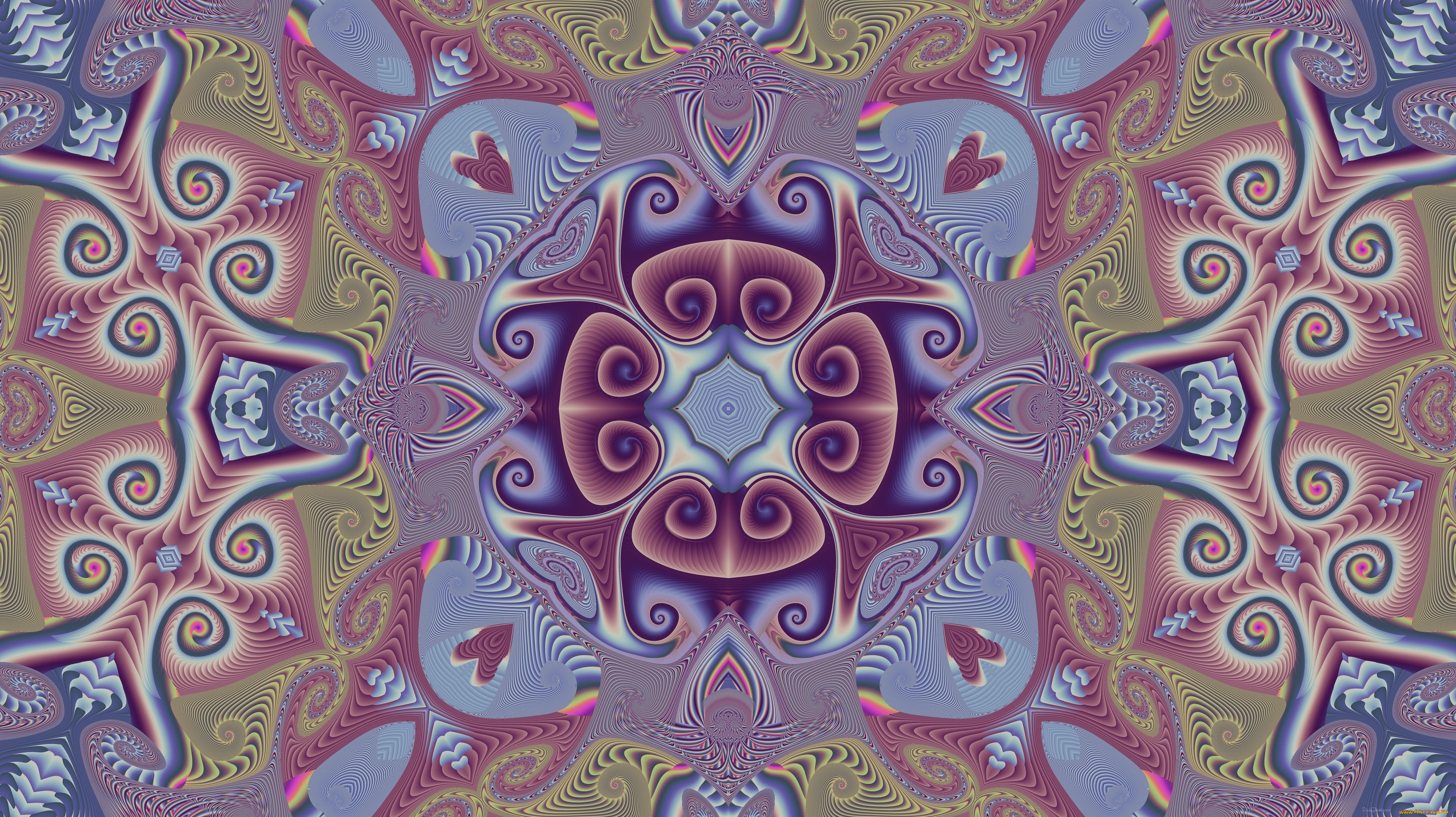 3д, графика, фракталы, , fractal, цвета, фон, узор