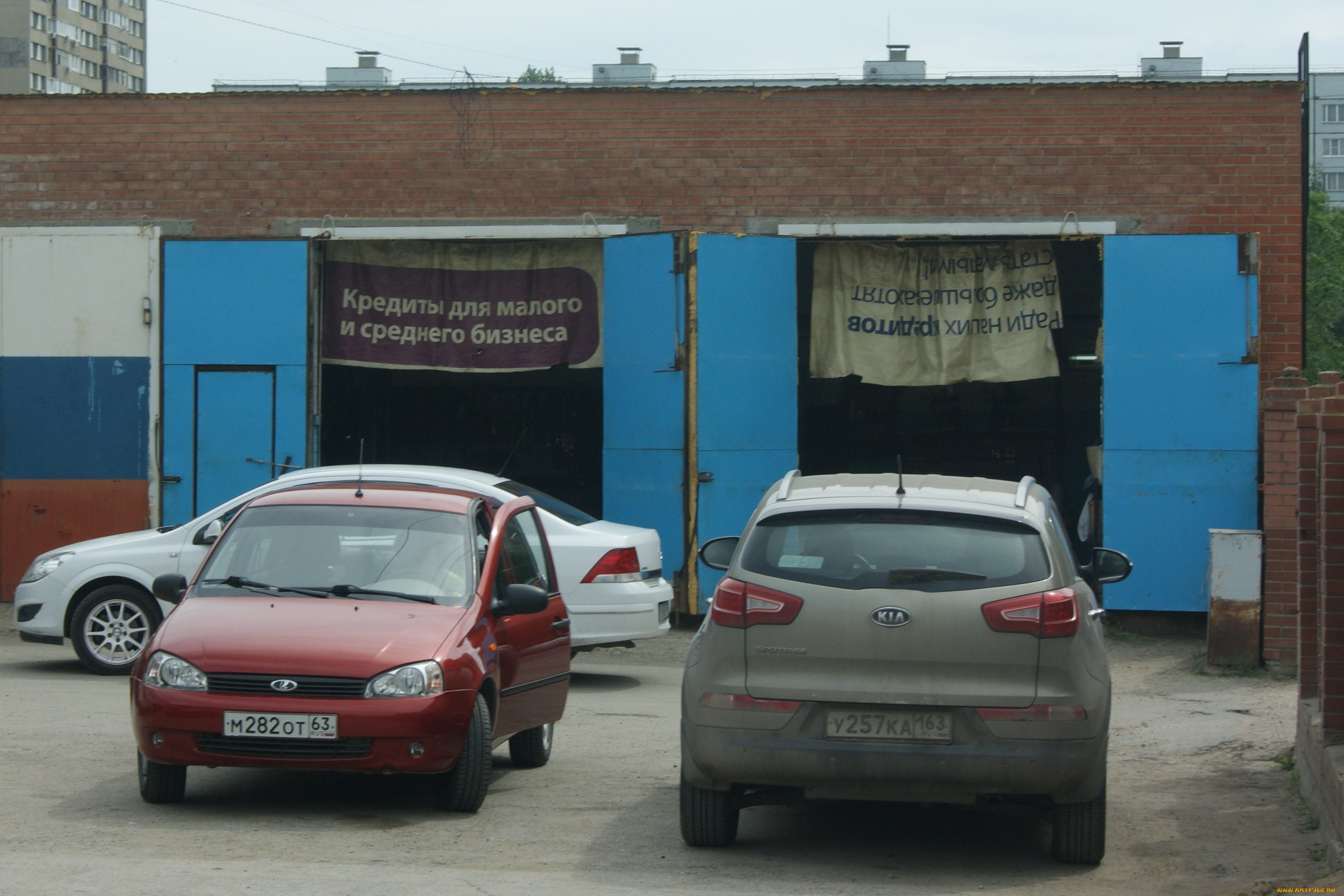 сомнительная, кредитная, организация, юмор, и, приколы, небо, рекламные, плакаты, гараж, автомобили