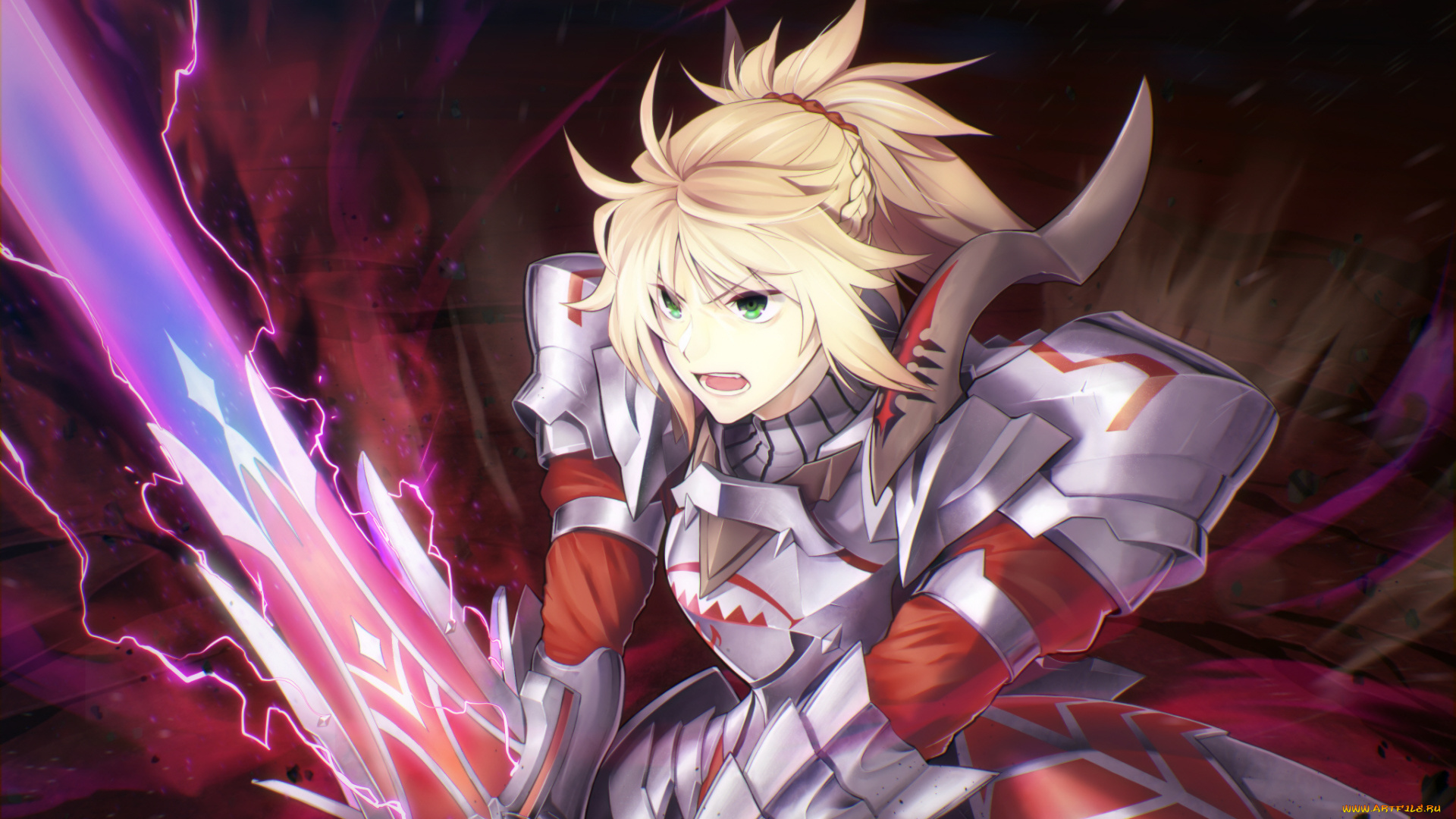 аниме, fate, stay, night, девушка