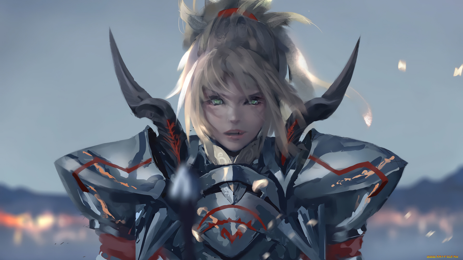 аниме, fate, stay, night, девушка