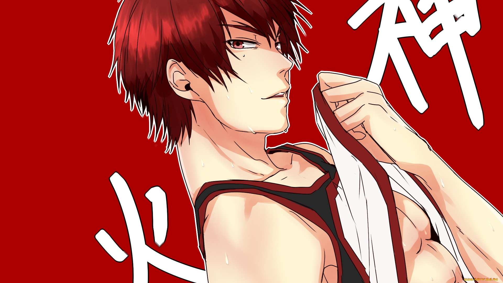 аниме, kuroko, no, baske, kagami, taiga