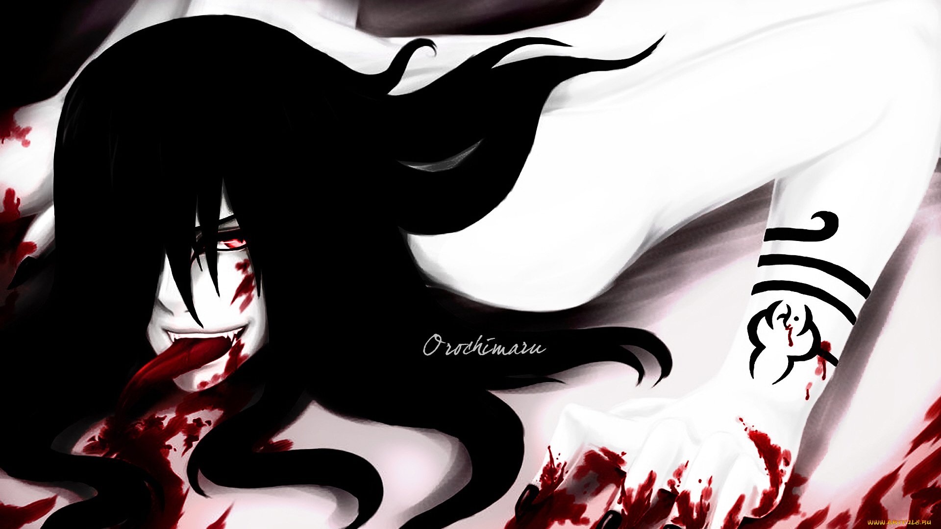 аниме, naruto, орочимару