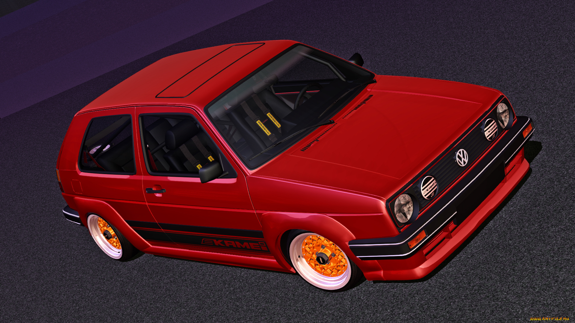 автомобили, 3д, golf