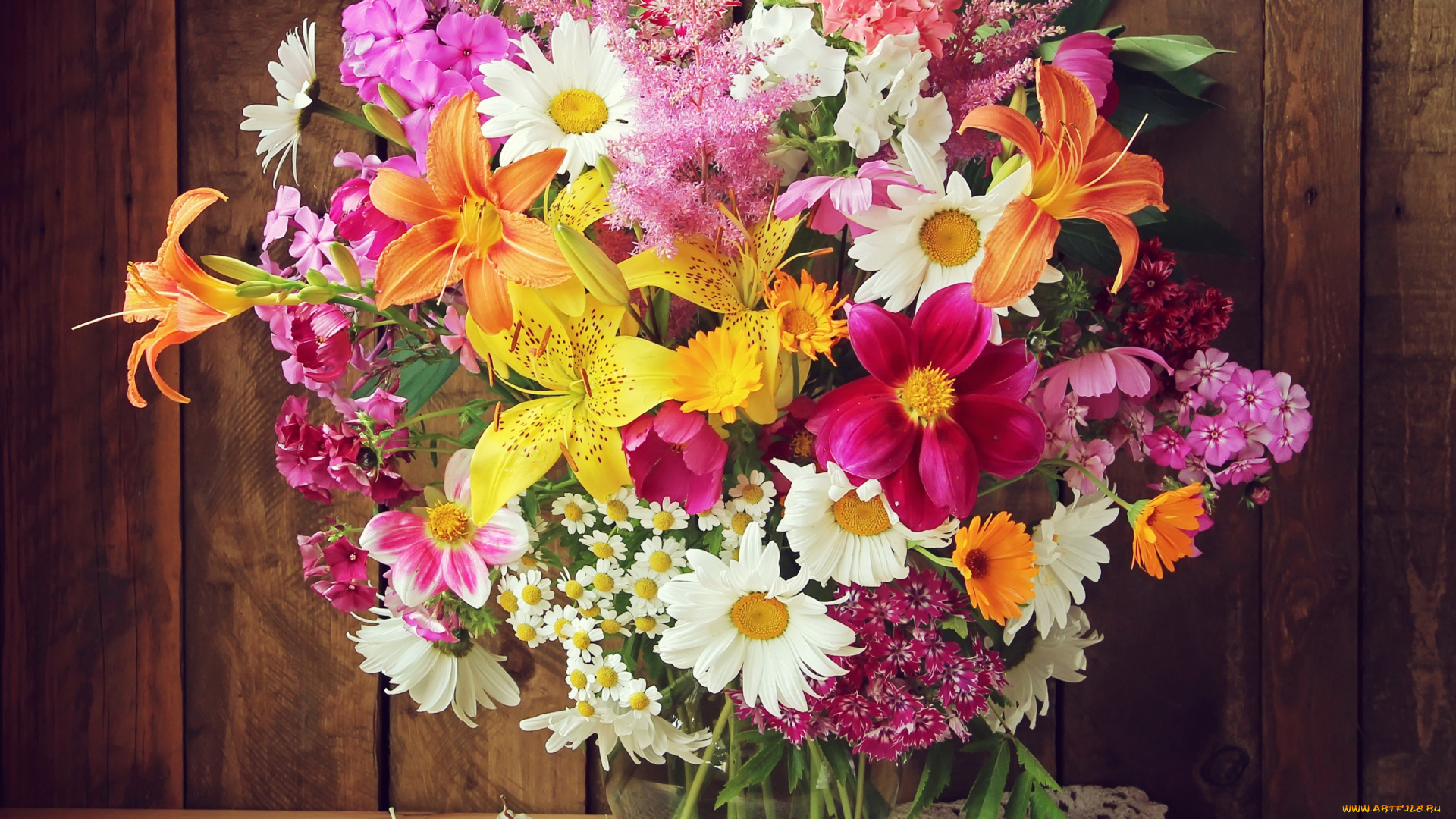 цветы, букеты, , композиции, букет, ромашки, альстромерия, лилии