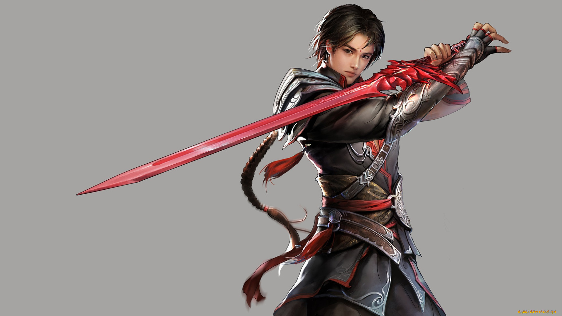 фэнтези, люди, фентези, воин, парень, арт, меч