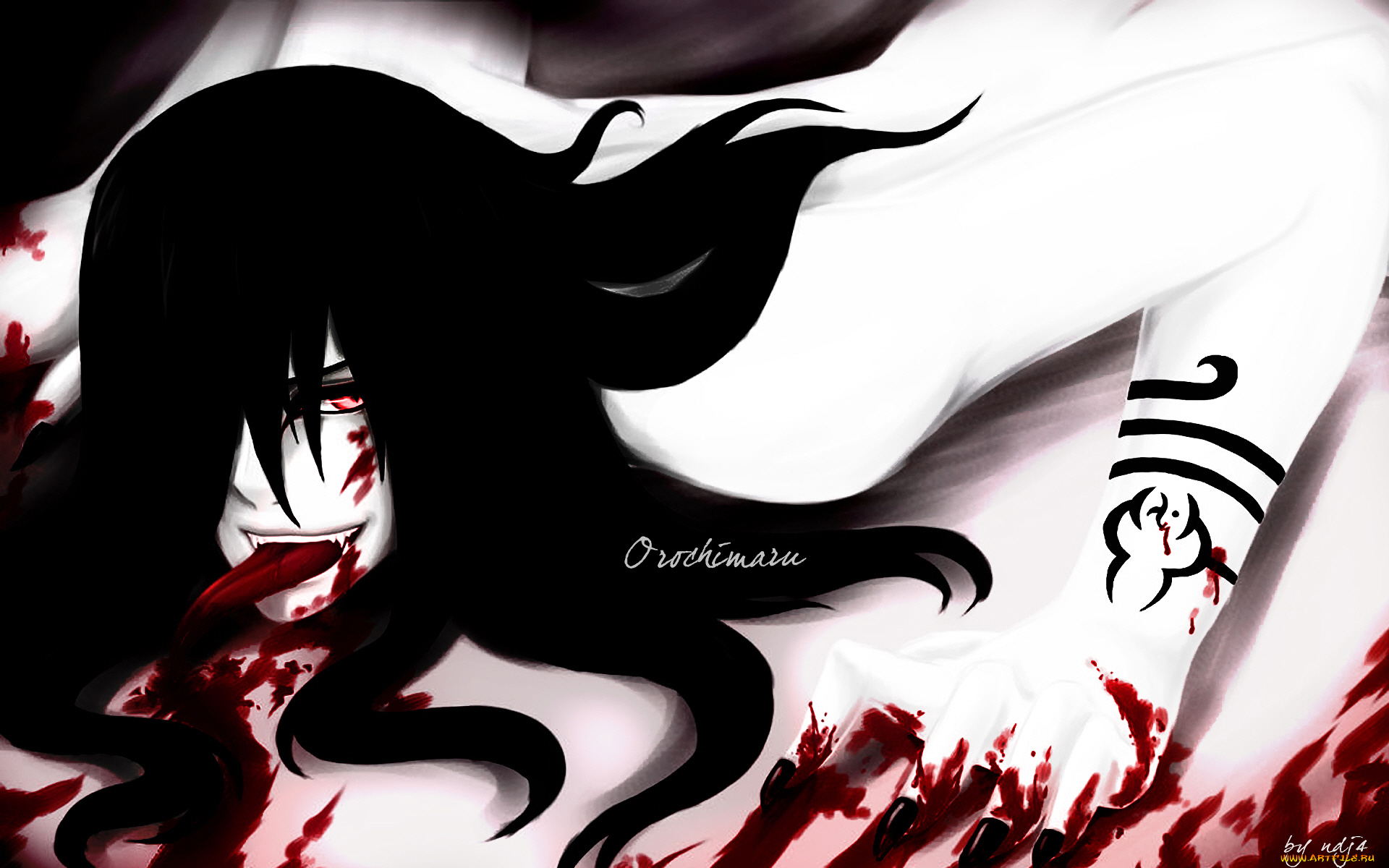 аниме, naruto, орочимару