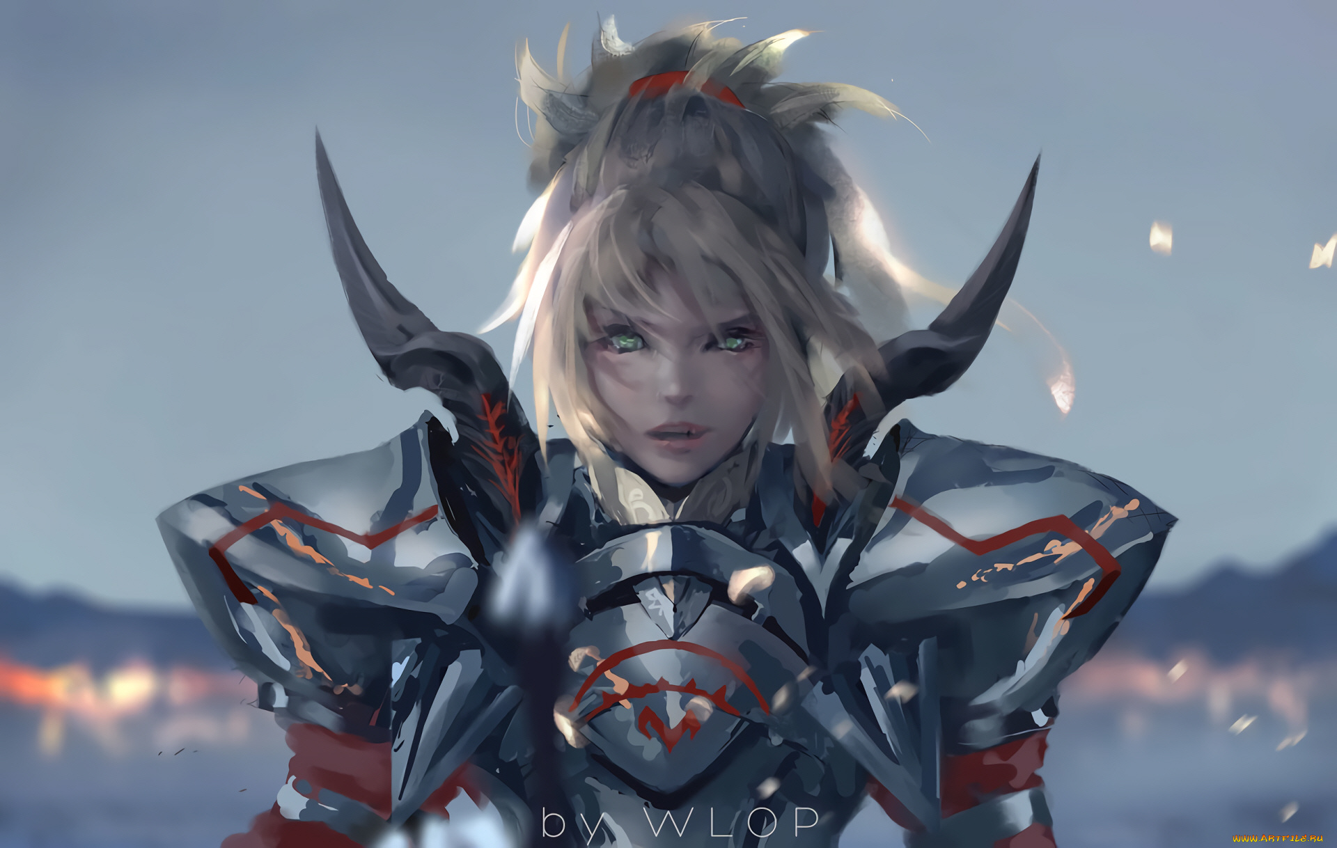 аниме, fate, stay, night, девушка