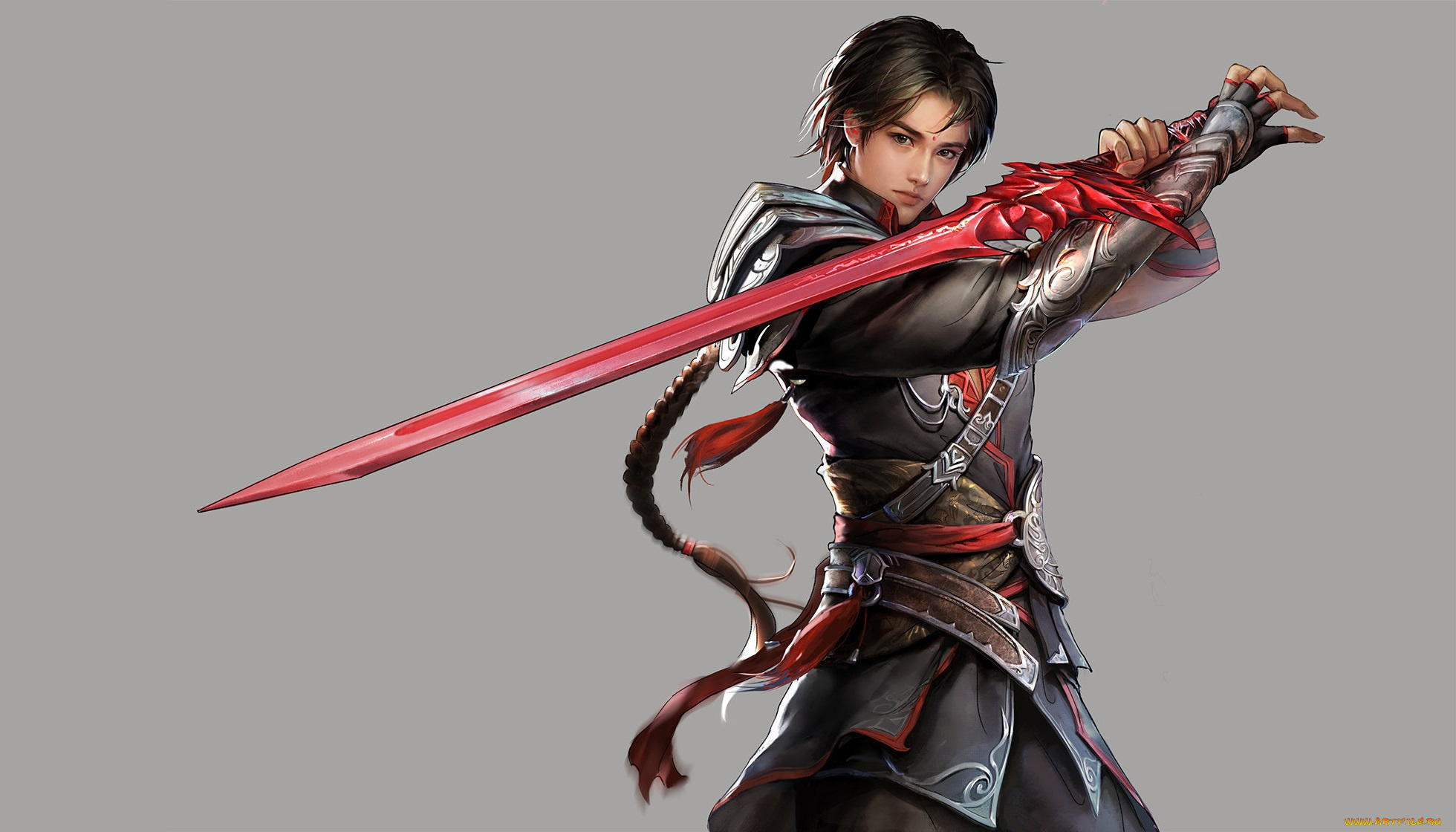 фэнтези, люди, фентези, воин, парень, арт, меч