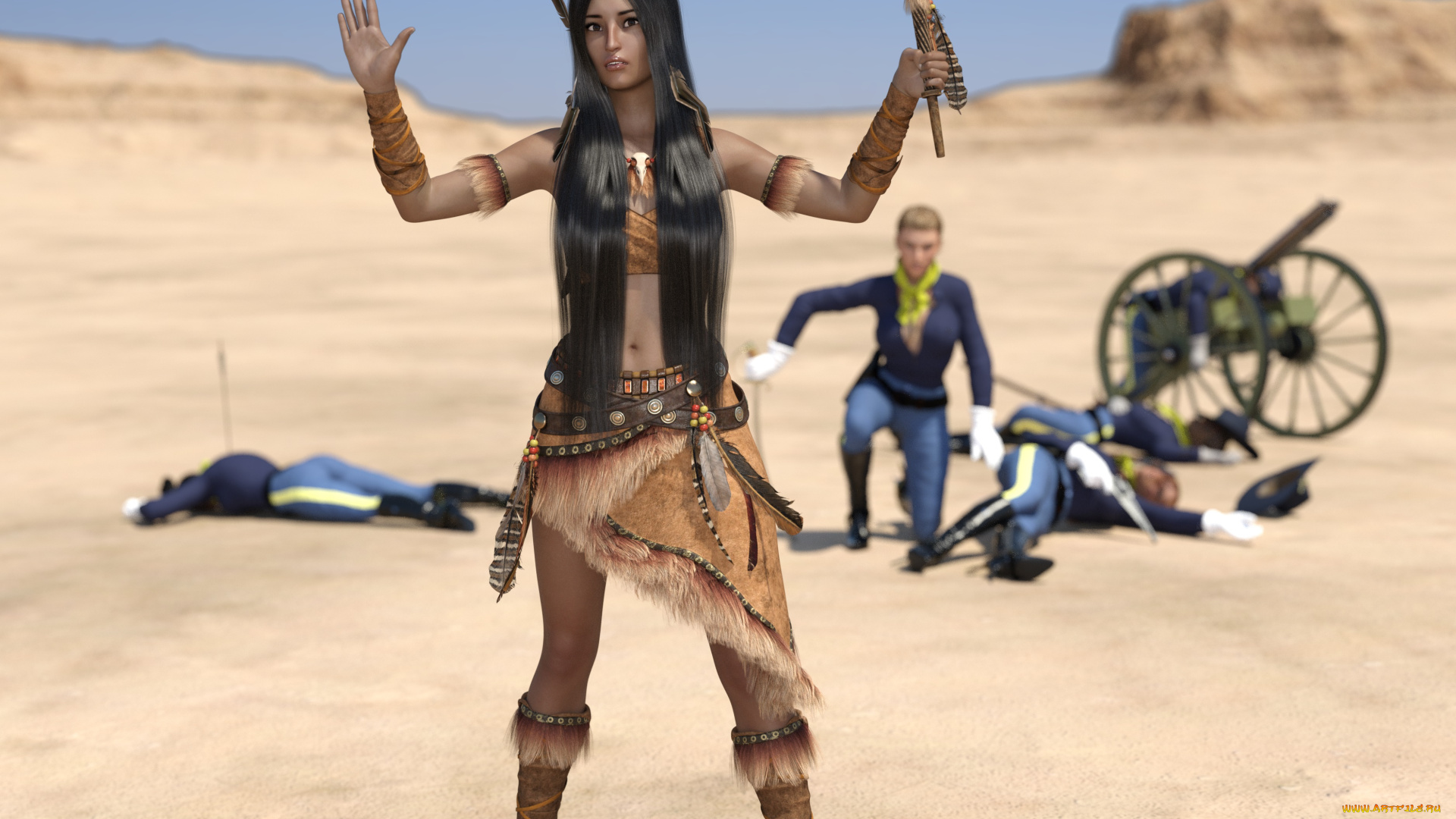 3д, графика, люди, , people, фон, взгляд, девушки