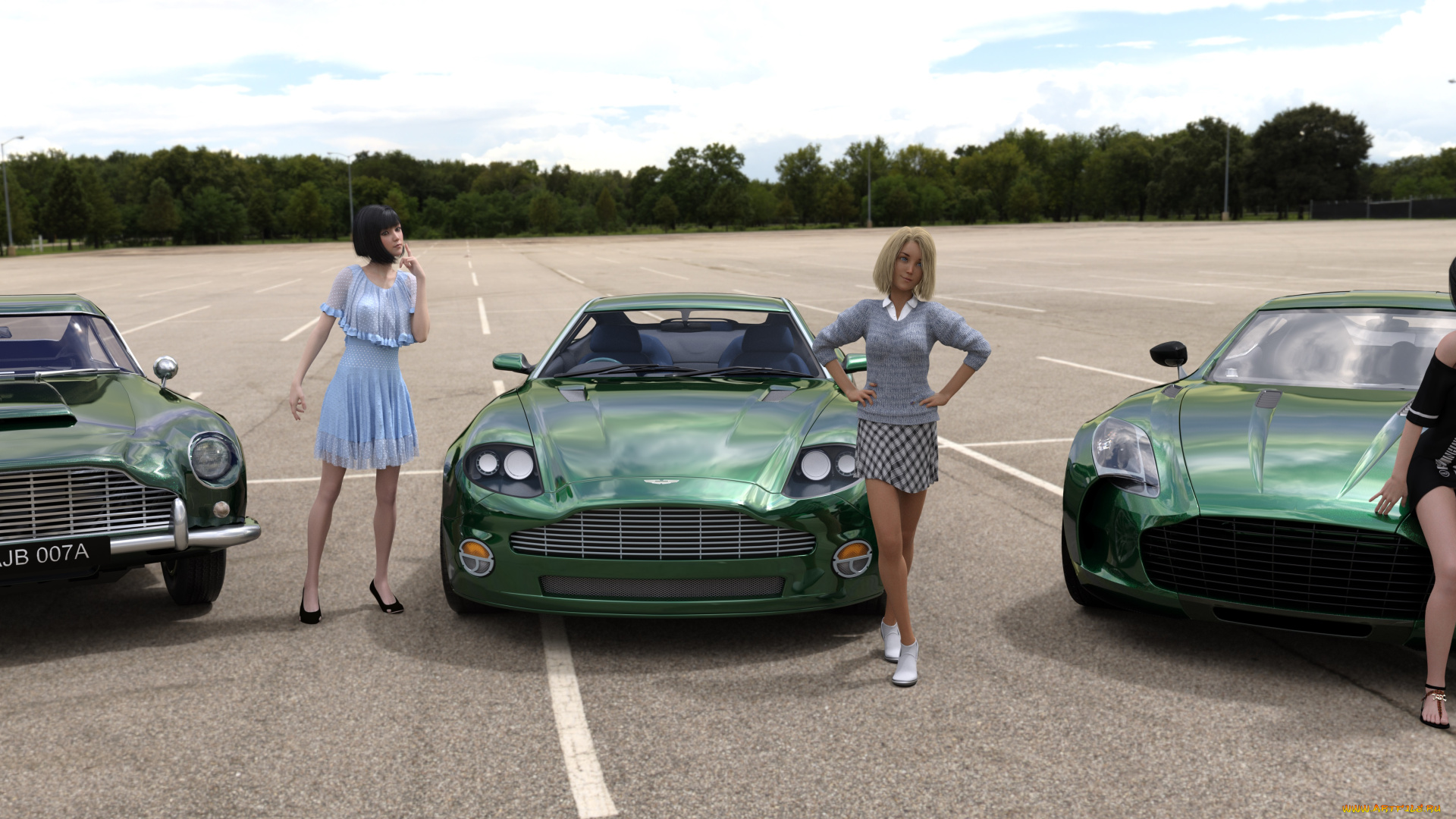 3д, графика, люди-авто, мото, , people-, car, , , moto, фон, взгляд, девушки