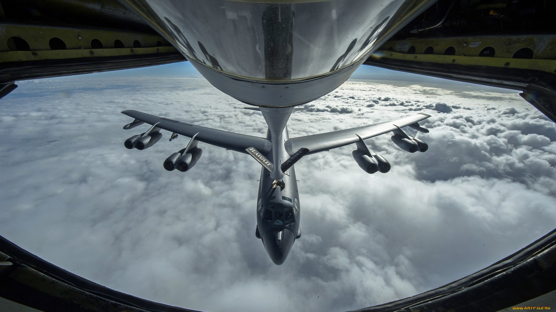 boeing, b-52, stratofortress, авиация, военно-транспортные, самолёты, дозаправка, в, воздухе, боинг, б-52, стратофортресс, бомбардировщик