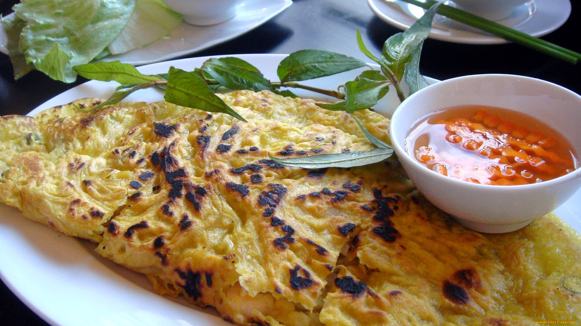 еда, яичные, блюда, омлет, кухня, вьетнамская