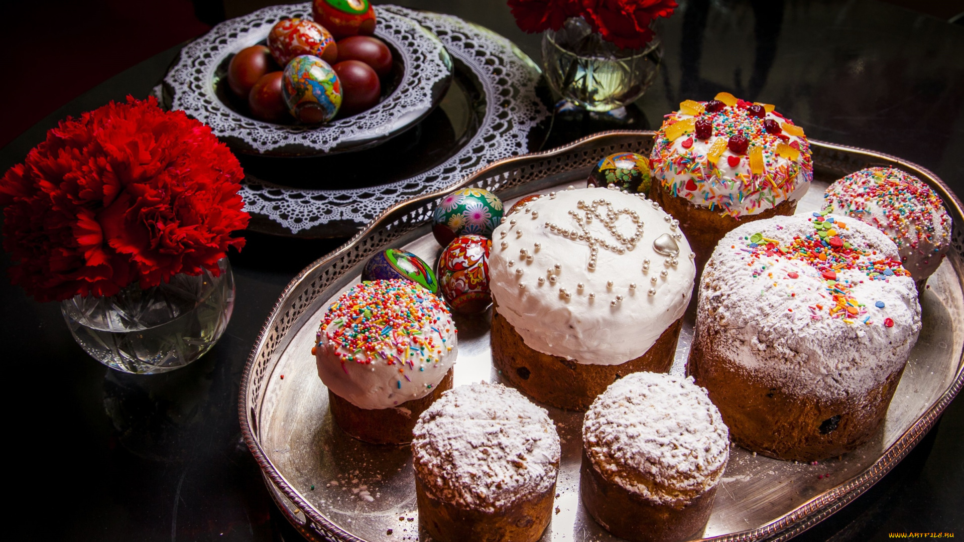 праздничные, пасха, куличи