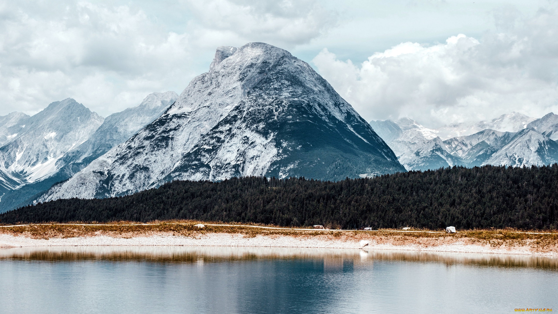 природа, реки, озера, гора, озеро, лес