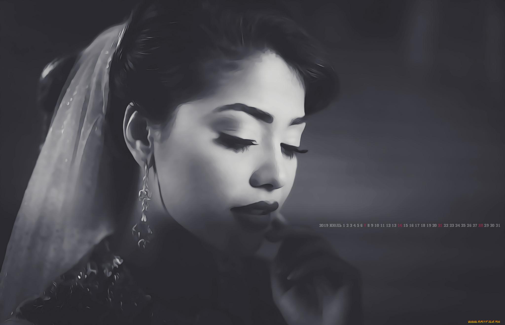 календари, компьютерный, дизайн, 2019, женщина, calendar, серьги, лицо, девушка, макияж