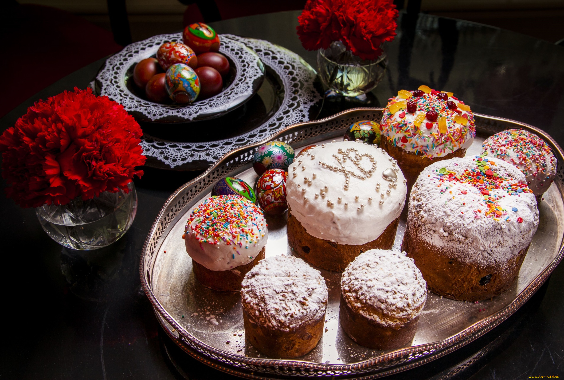 праздничные, пасха, куличи
