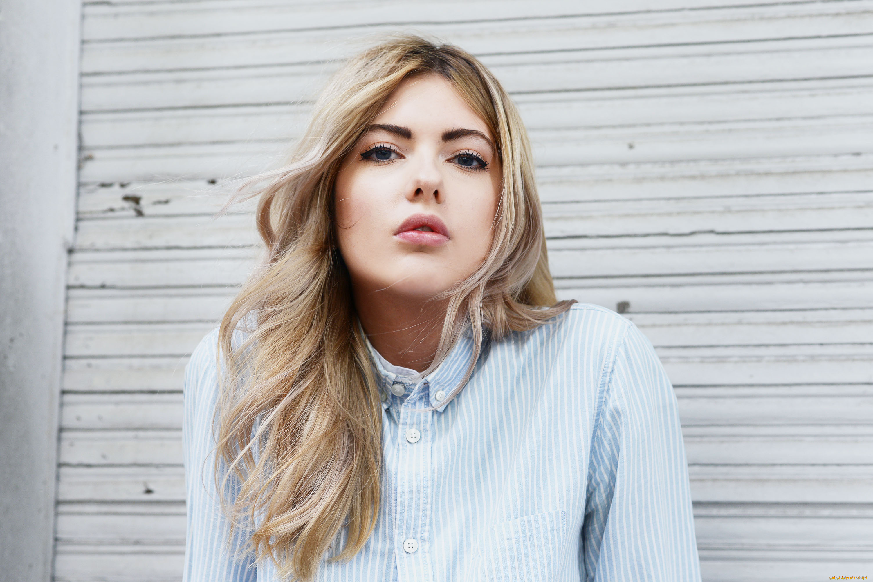 девушки, ebba, zingmark, рубашка, лицо, блондинка