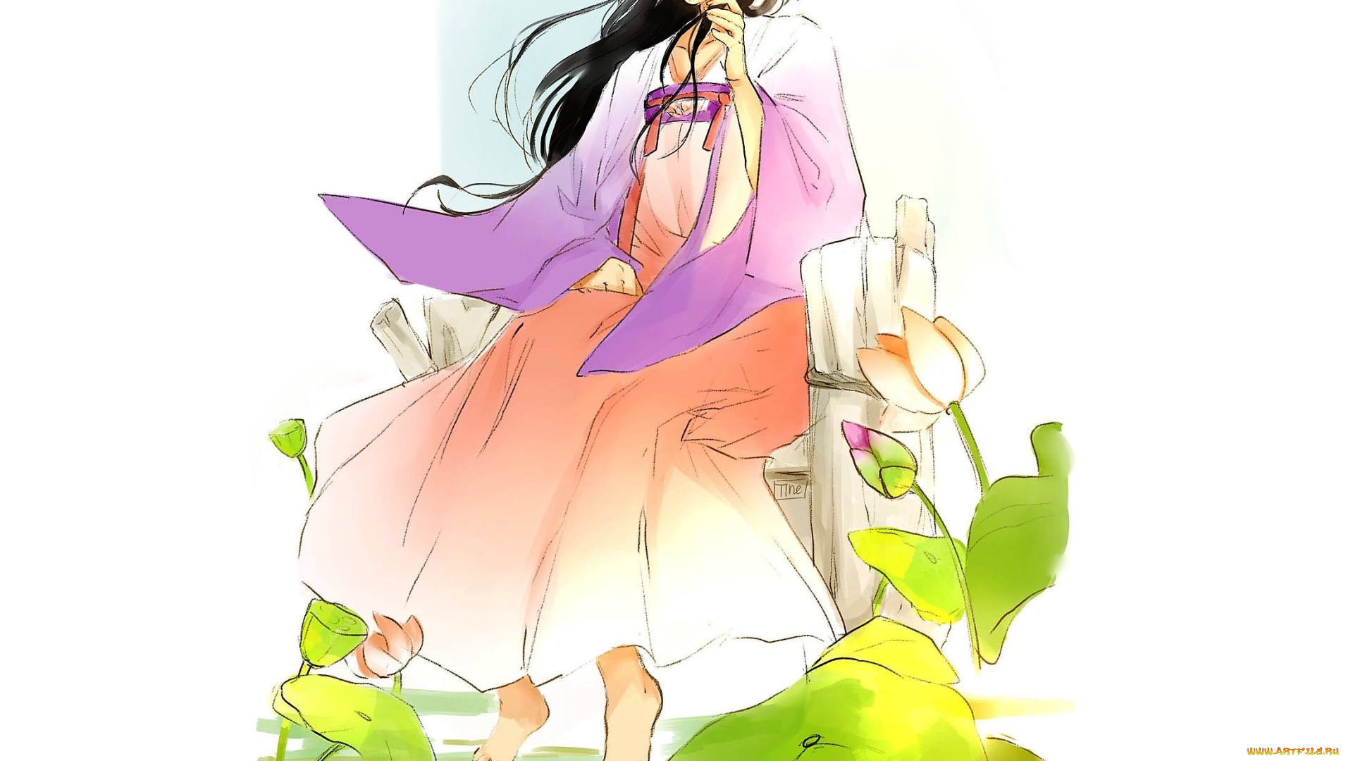 аниме, mo, dao, zu, shi, цзян, янли, лотосы