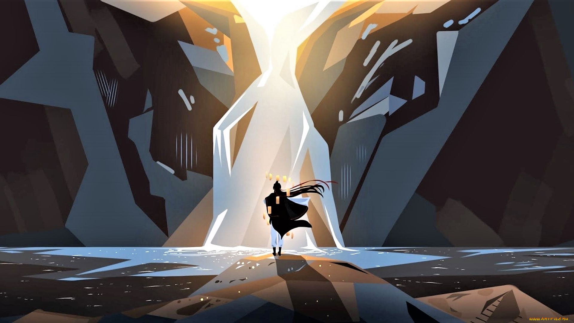 аниме, mo, dao, zu, shi, вэй, усянь, скалы