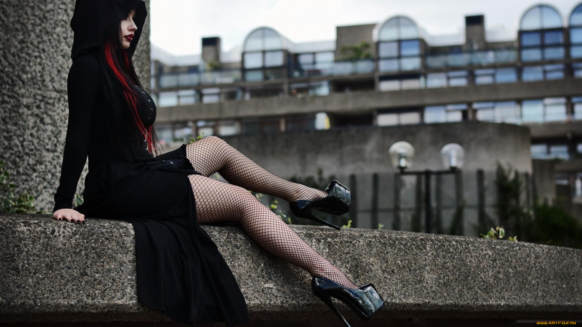 девушки, dani, divine, поза, чулки