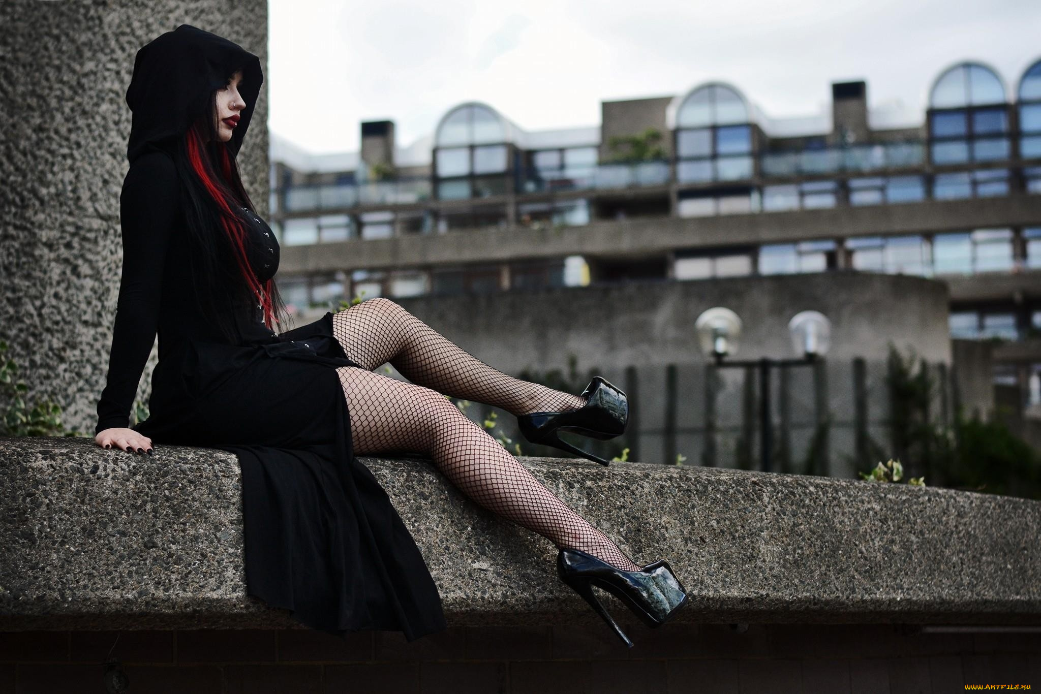 девушки, dani, divine, поза, чулки