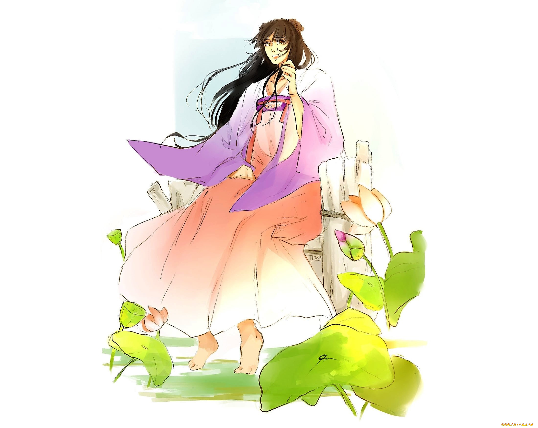 аниме, mo, dao, zu, shi, цзян, янли, лотосы